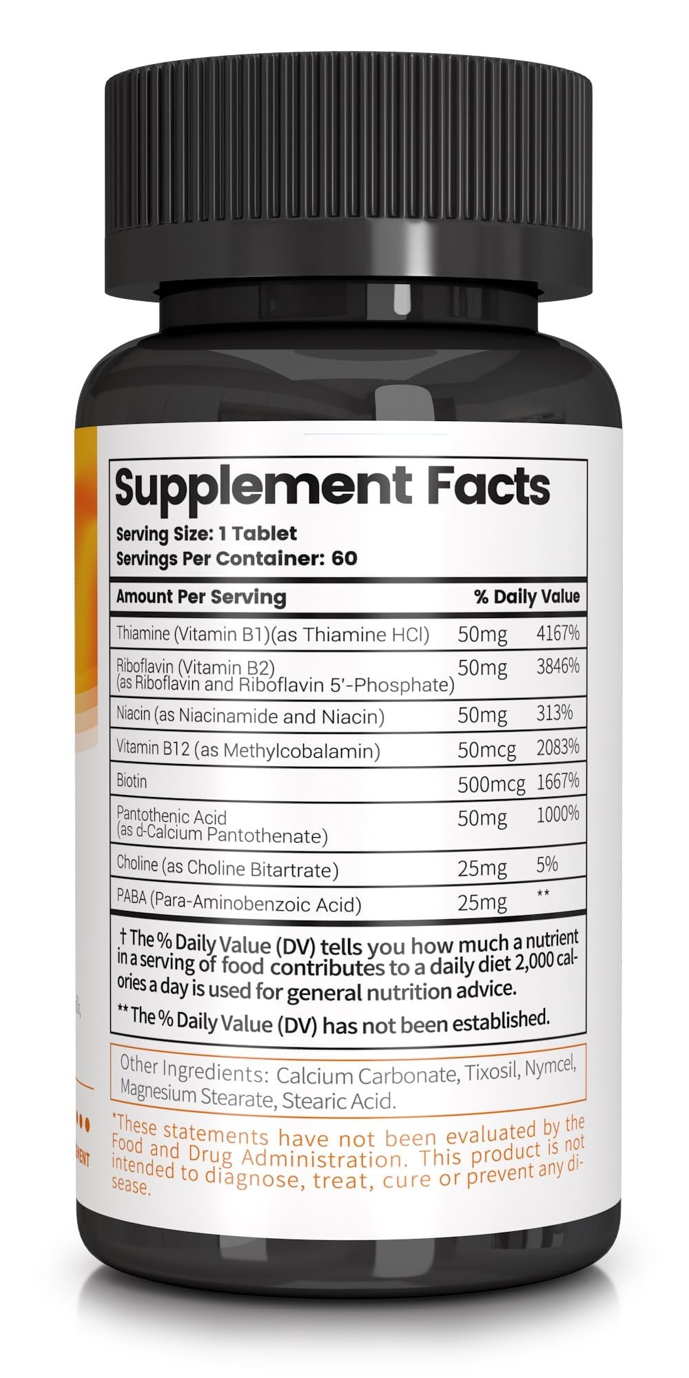 Losoki VB-200 High-Potency Vitamin B Complex Tablets, 60 Tablets