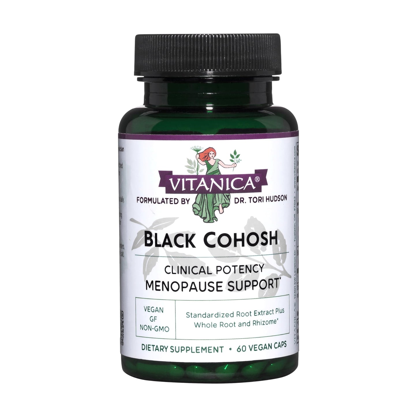 Vitanica Black Cohosh, Cimicifuga Extract Plus Capsules, 60 Count