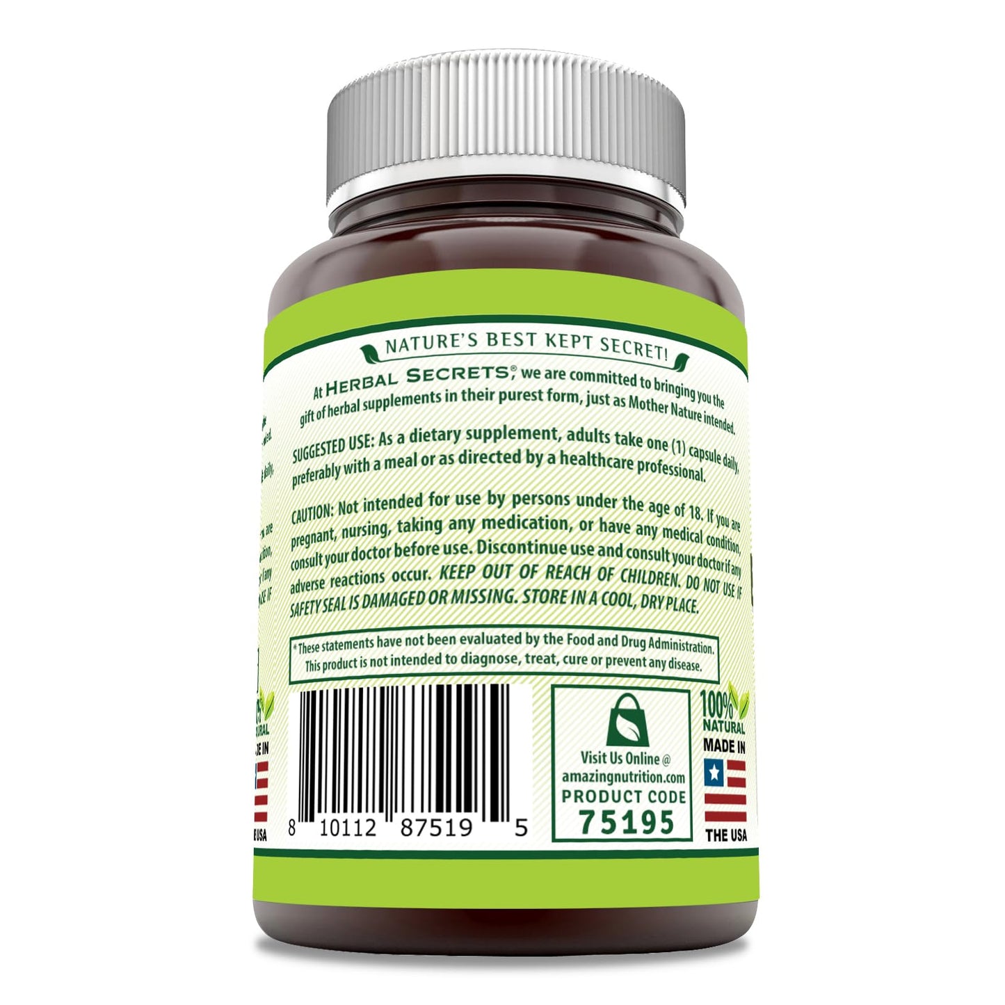 Herbal Secrets Boswellia Serrata Extract Supplement Capsule 1 Count