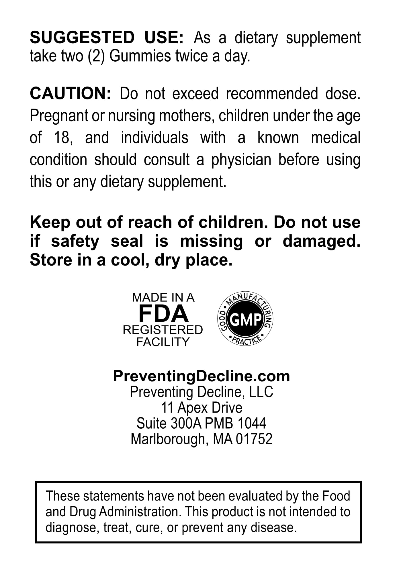 Preventing Decline SilentEar Gummy 120 Count