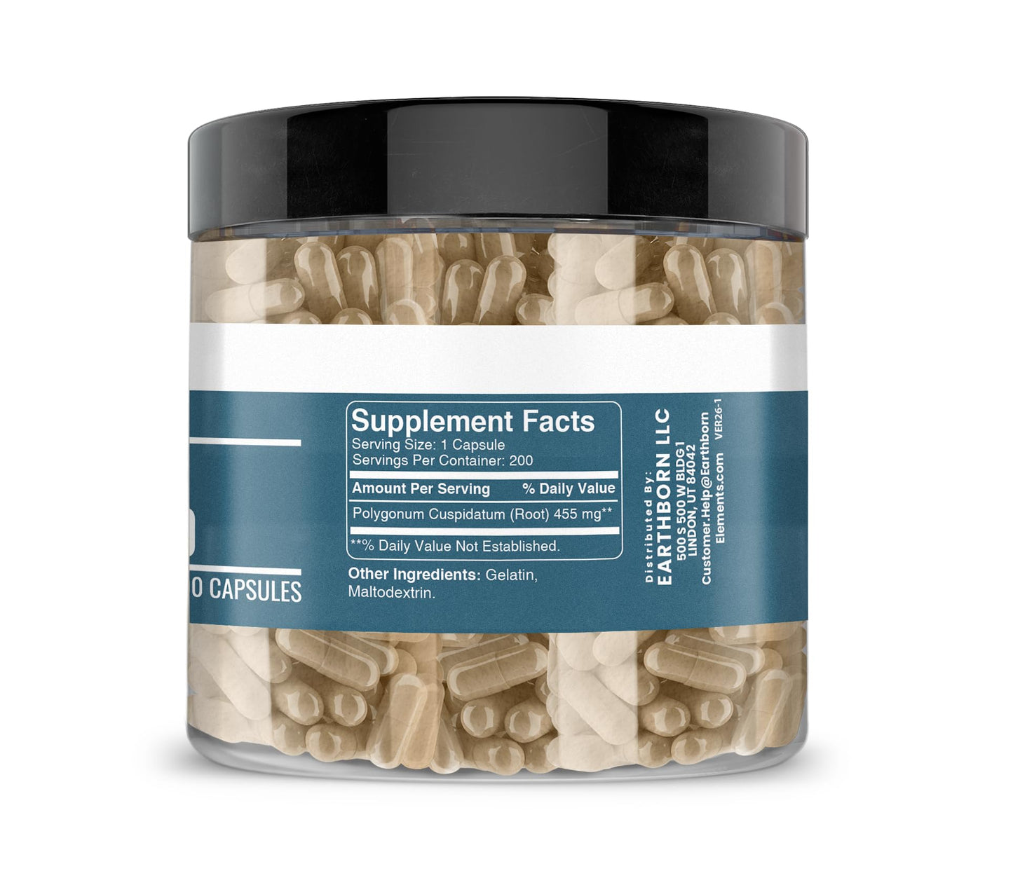 Earthborn Elements Japanese Knotweed Extract 200 Capsules