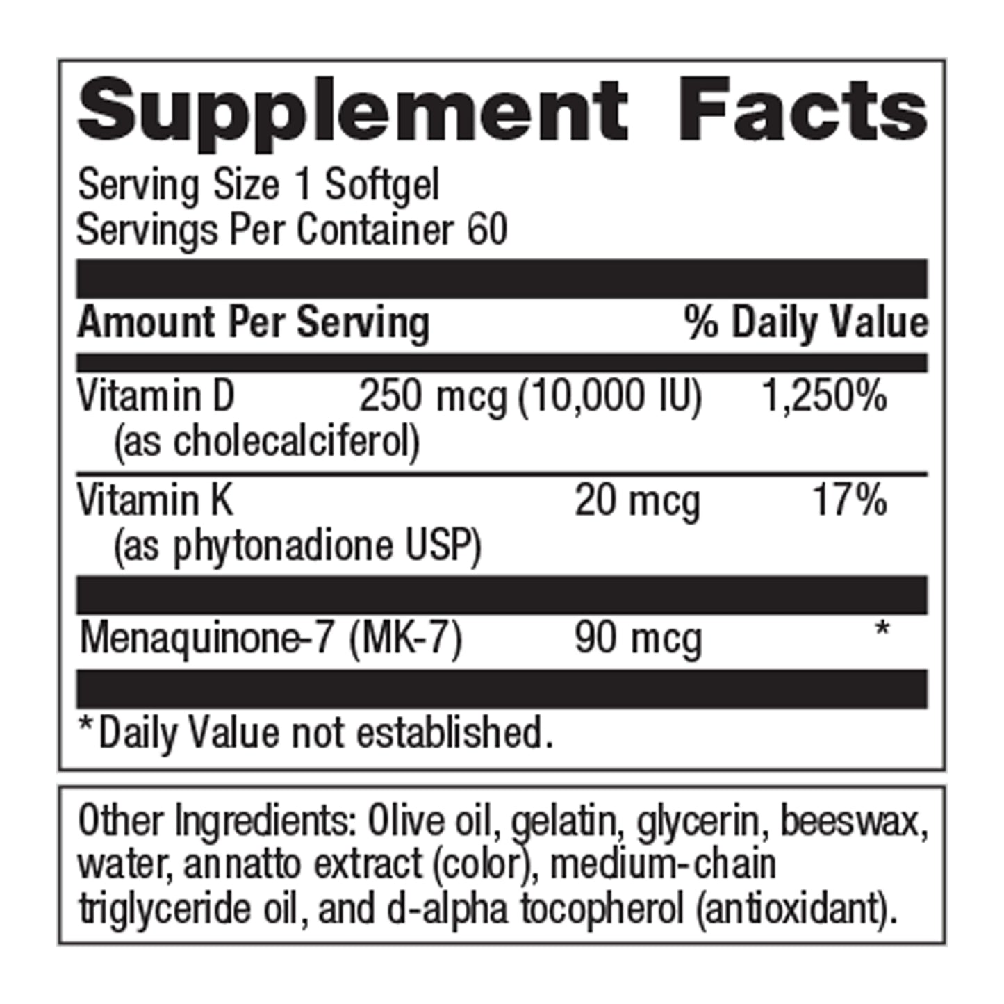 Metagenics Mag Citrate & D3 10,000 + K, 180 Count