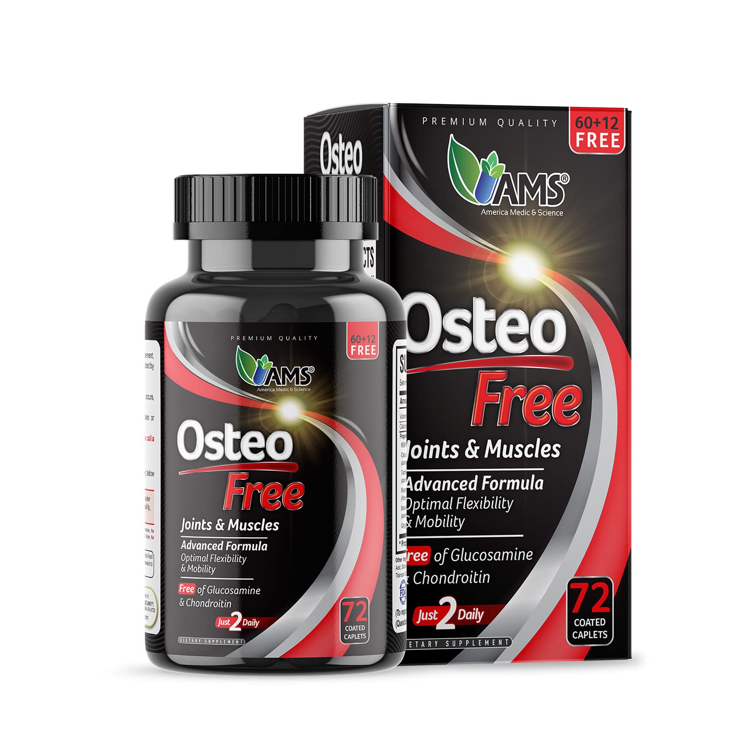 America Medic & Science Osteo Free Capsule 72 Count