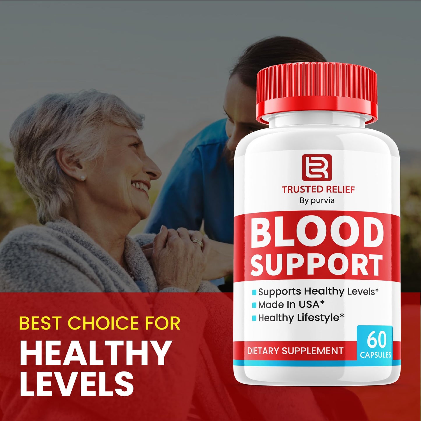 Purvia Trusted Relief Blood Support Capsules, 180 Capsules