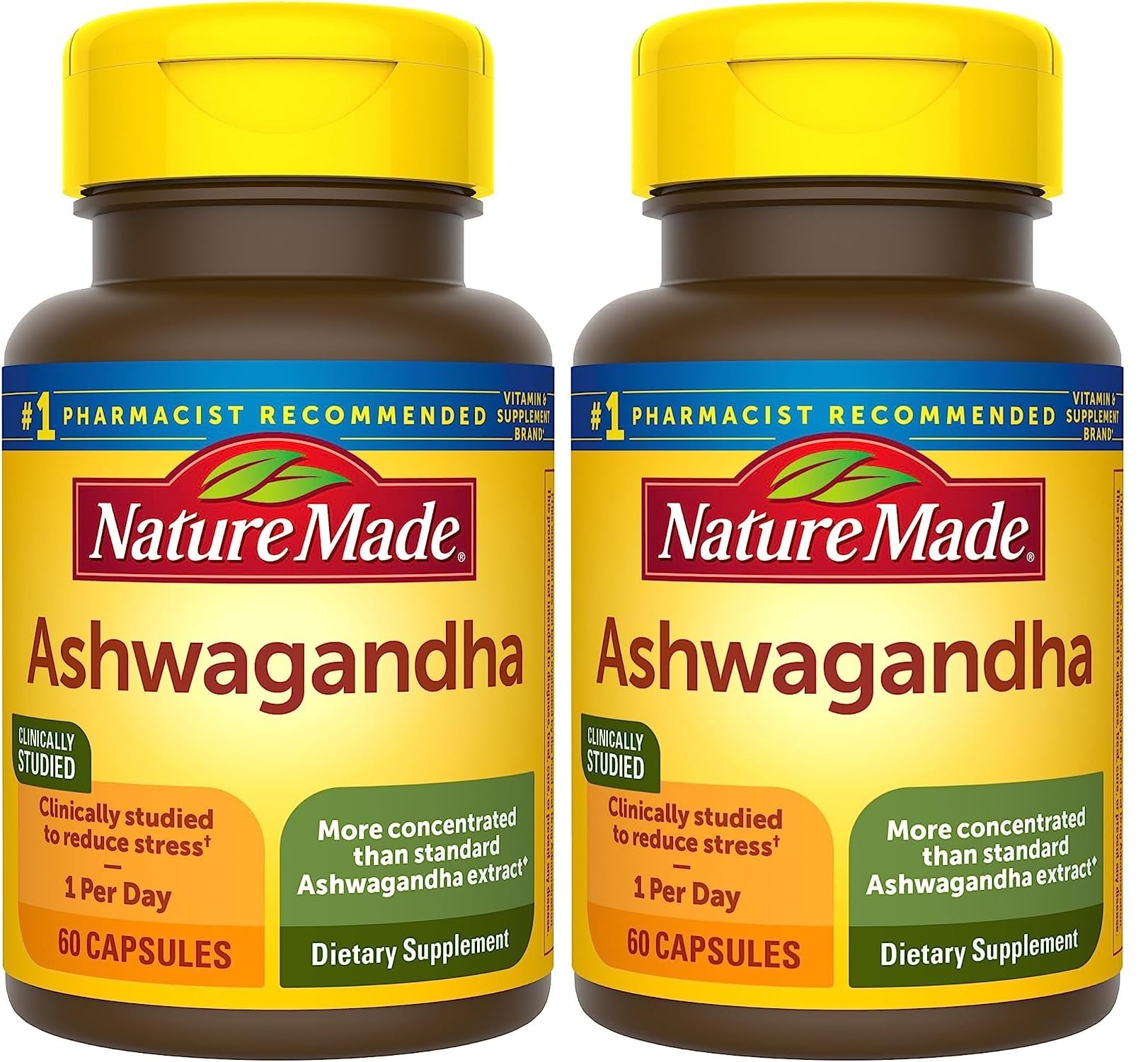 Nature Made Ashwagandha 125mg Capsules 120 Count for Stress Support