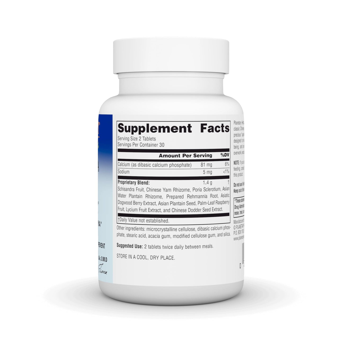 Planetary Herbals Schisandra Adrenal Complex 710mg with Yam Rhizome, Poria Sclerotium & More, 60 Tablets