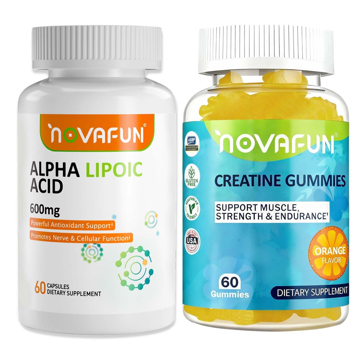 Novafun ALA & Creatine Gummies, 120 Count