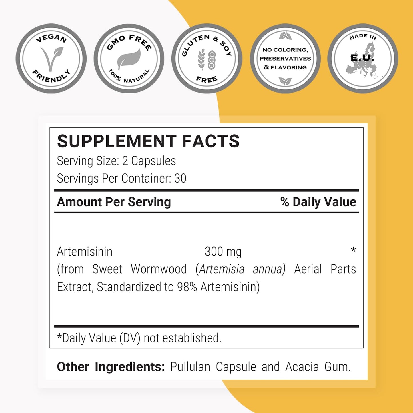 Supersmart Artemisinin Supplement Capsule 60 Count