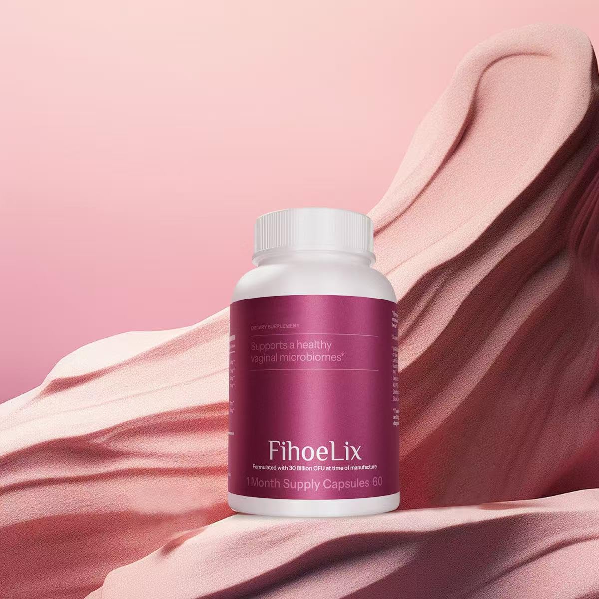 FihoeLix Women's Probiotic Dietary Supplement - Feminine Health - 30 Billion CFU, 60 Capsules