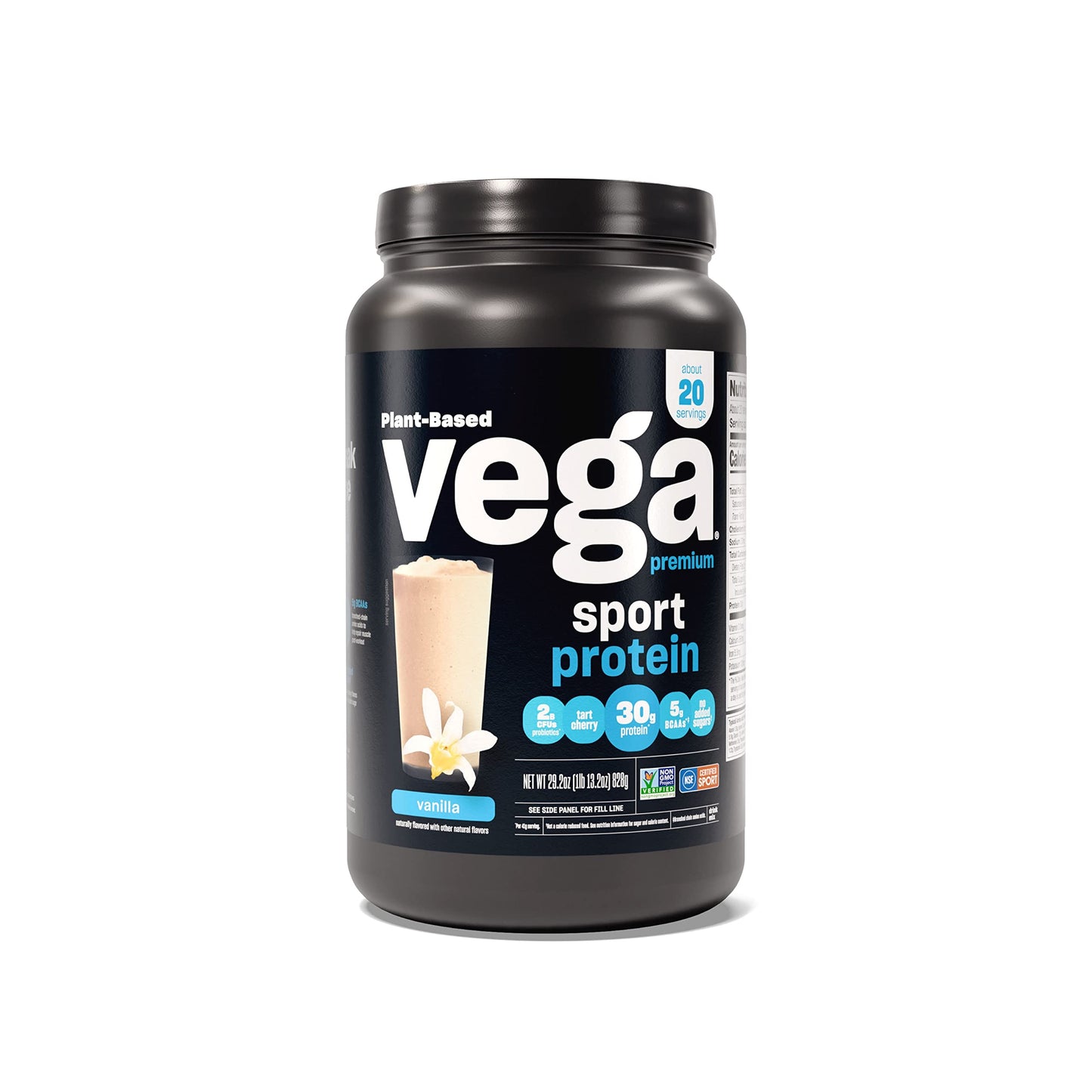 Vega Premium Sport Protein Powder Vanilla, 20 Servings