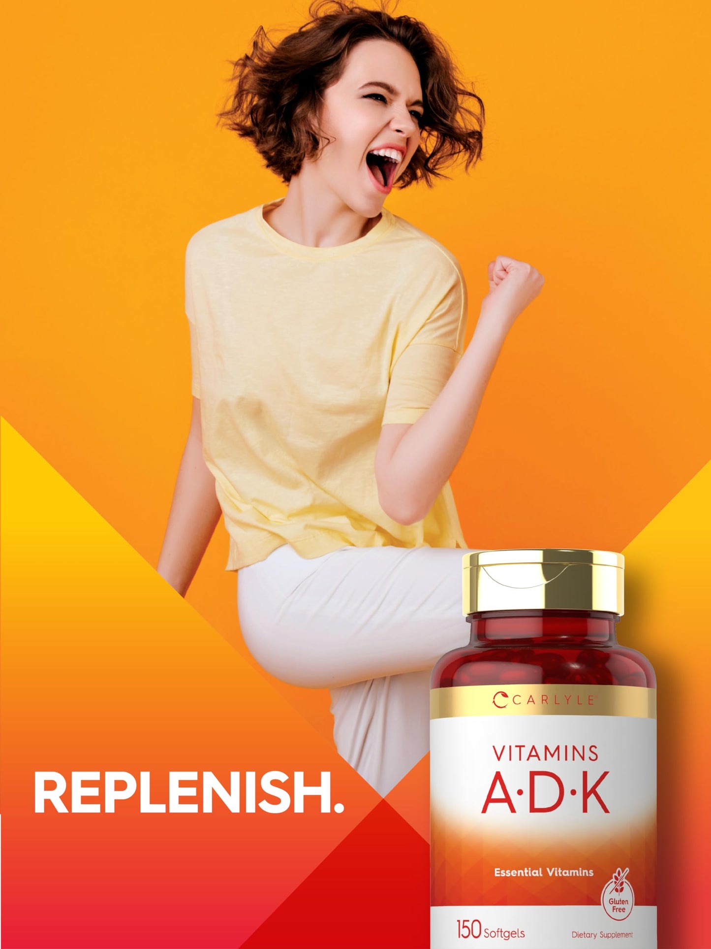 Carlyle Vitamin ADK Supplement Softgels, 150 Count