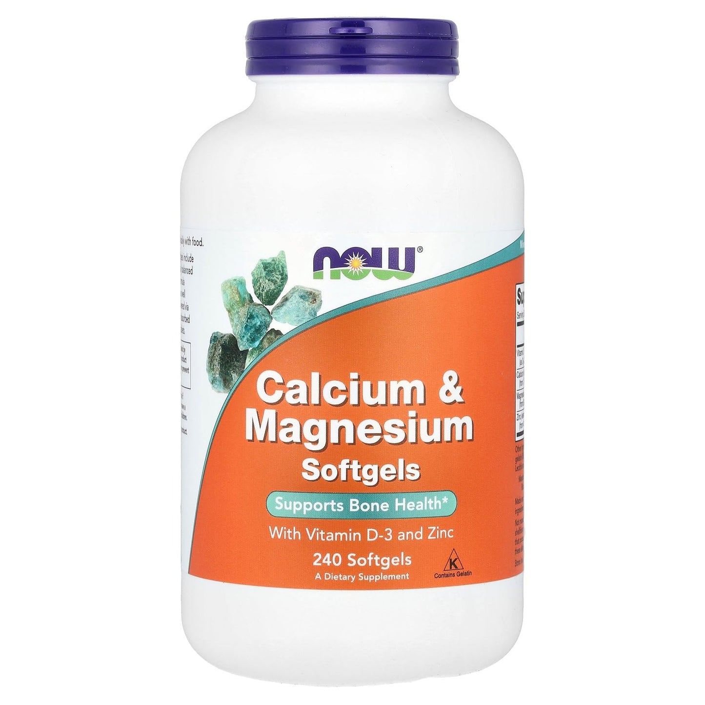 NOW Foods Calcium & Magnesium + D Softgels 240