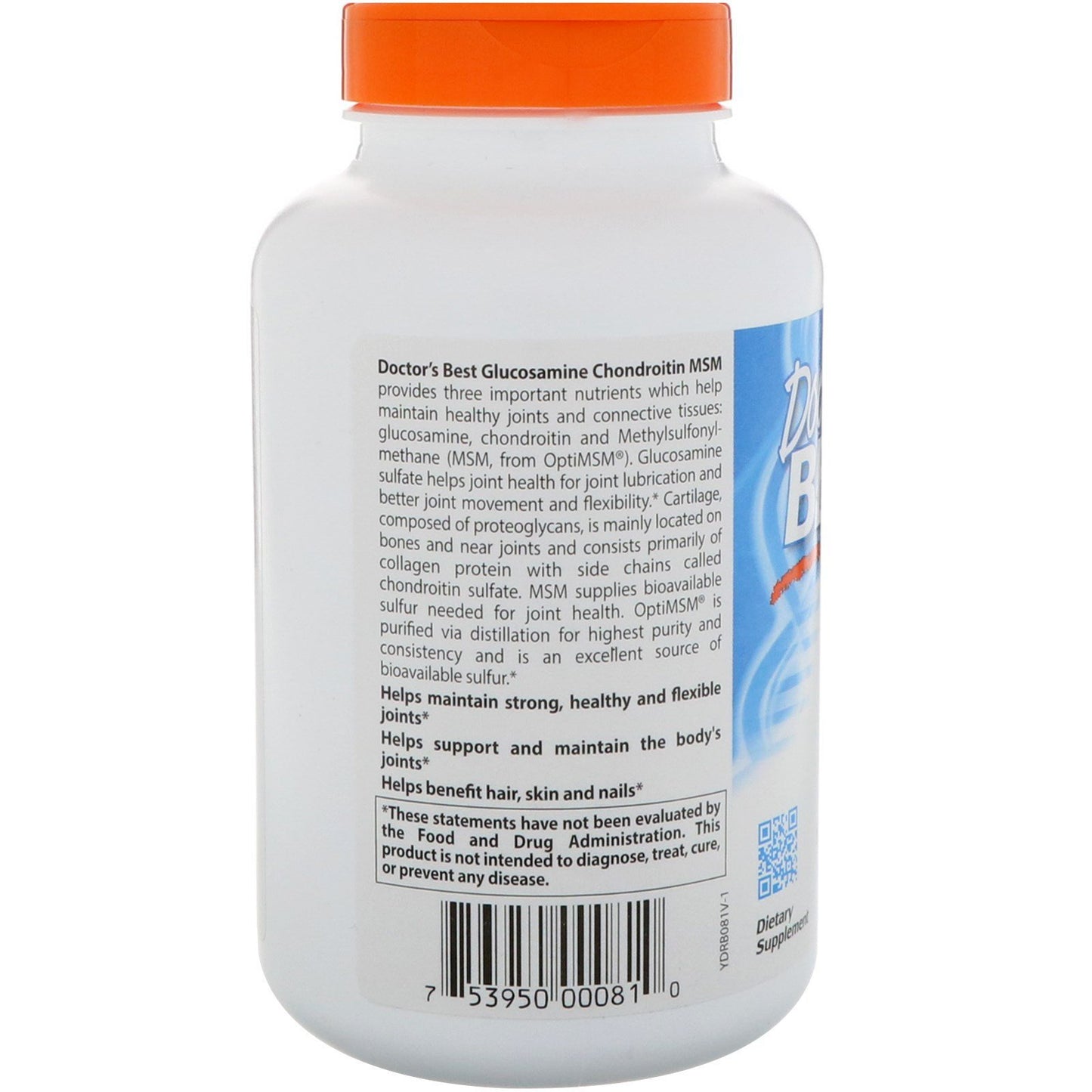 Doctor's BEST Glucosamine Chondroitin MSM with OptiMSM Capsules, 3 Pack