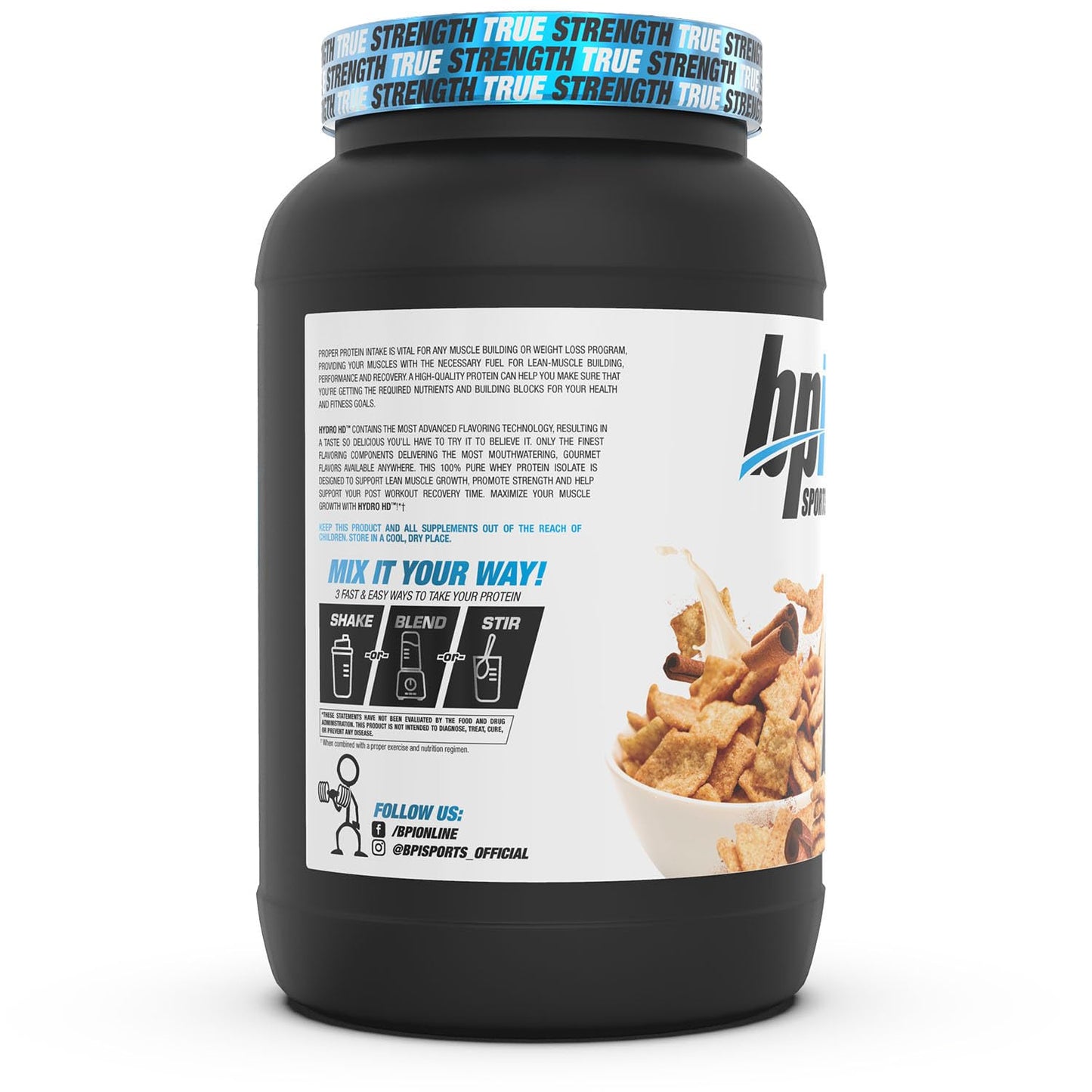 BPI Sports Hydro HD 100% Hydrolyzed Whey Protein Powder, 23 Servings