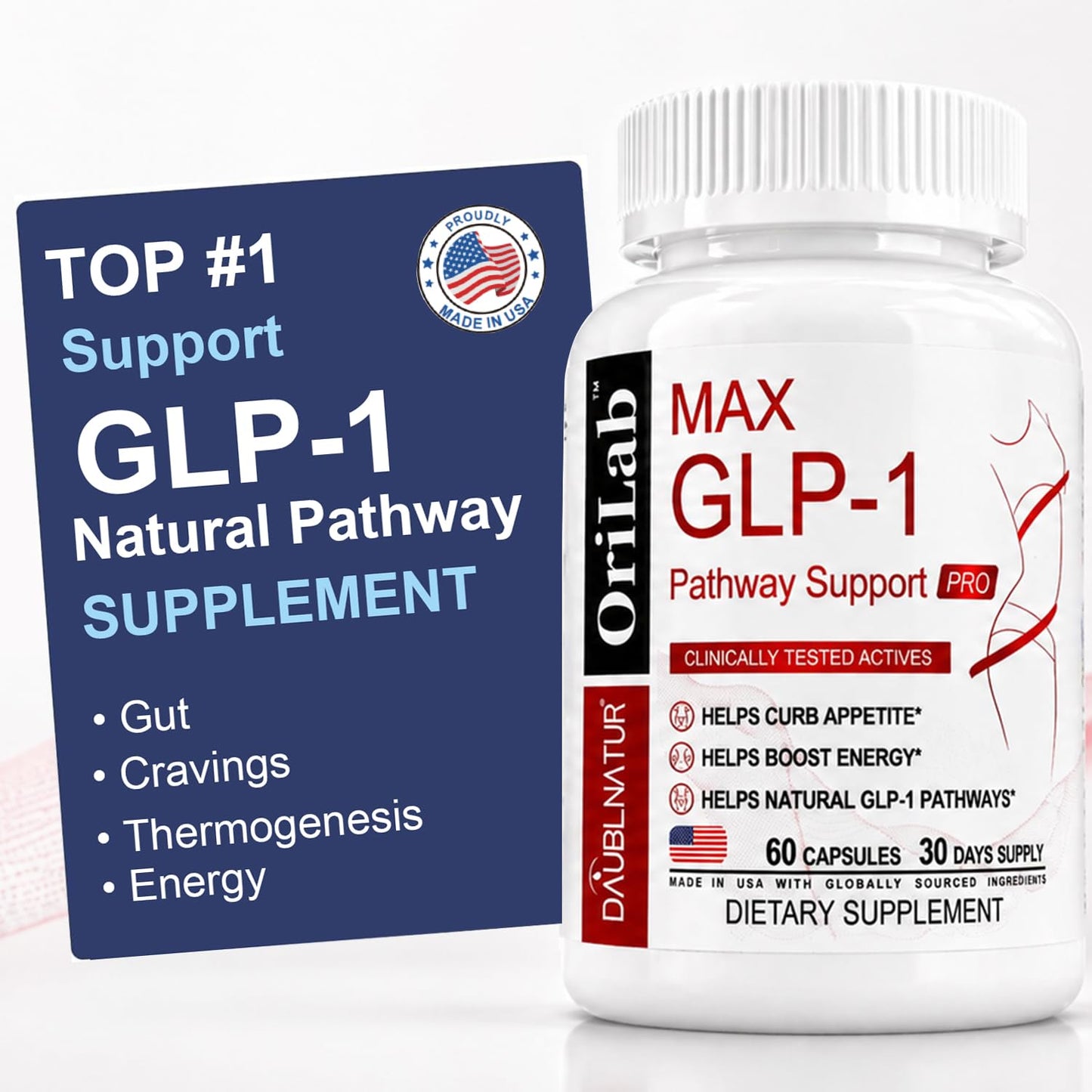 Double Natural GLP-1 Weight Loss Supplement Capsule, 1 Count