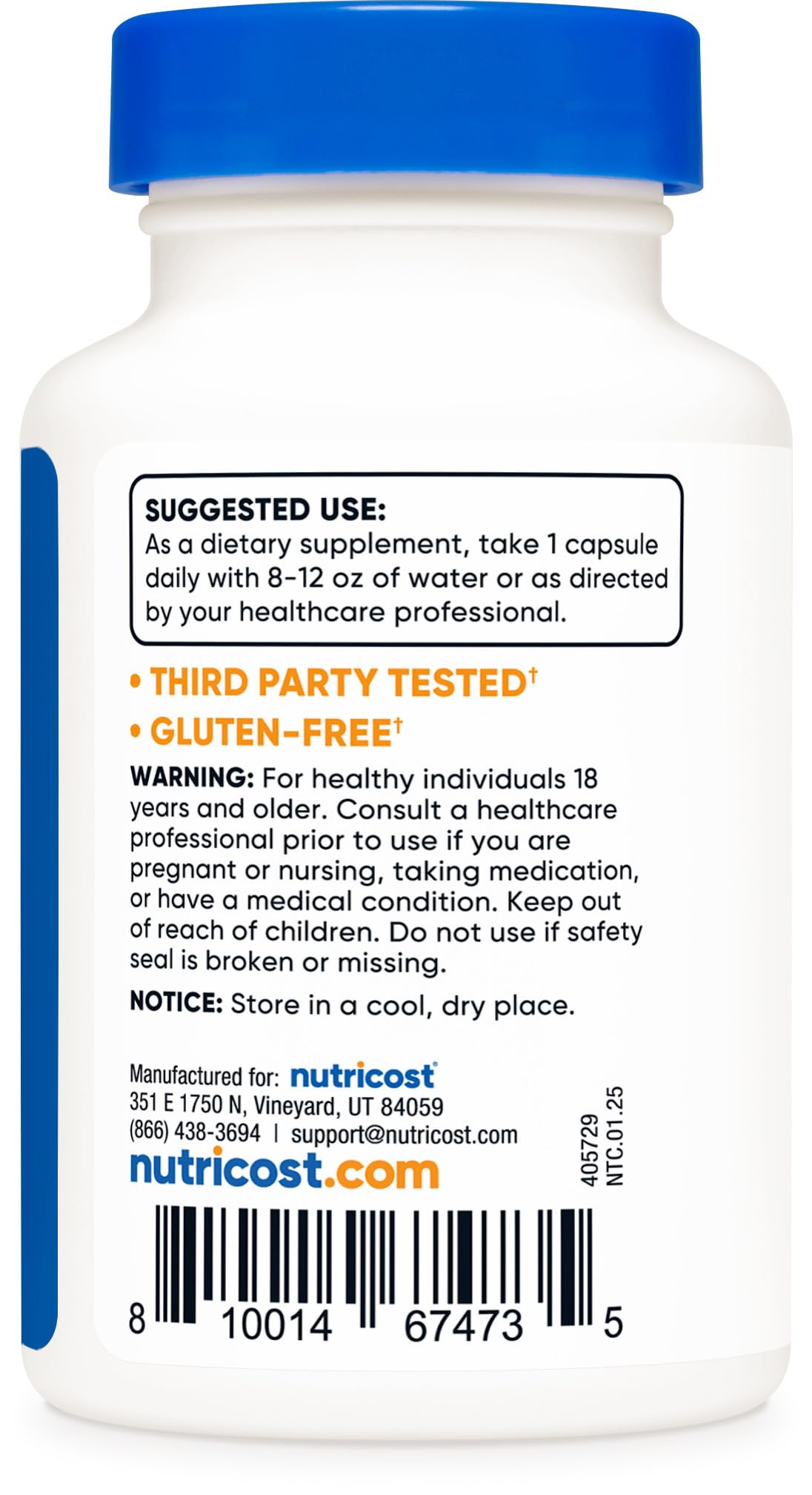 Nutricost Potassium Iodide Capsule, 90 Count