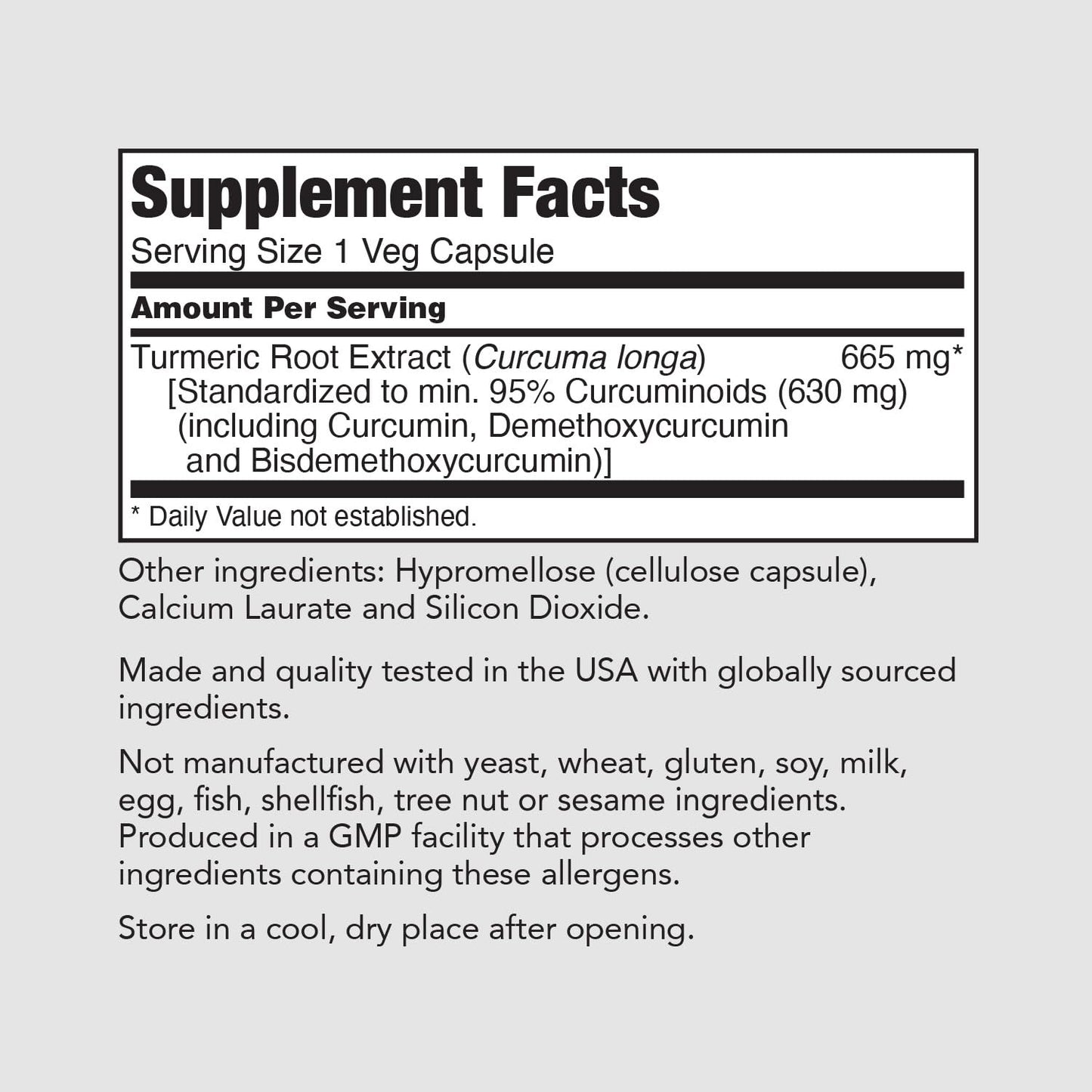 PureFormulas Turmeric Curcumin Supplement for Flexibility, Natural Antioxidant Support, 95% Curcuminoids, Vegan, Gluten-Free, Dairy-Free, Non-GMO, Capsule, 120 Count