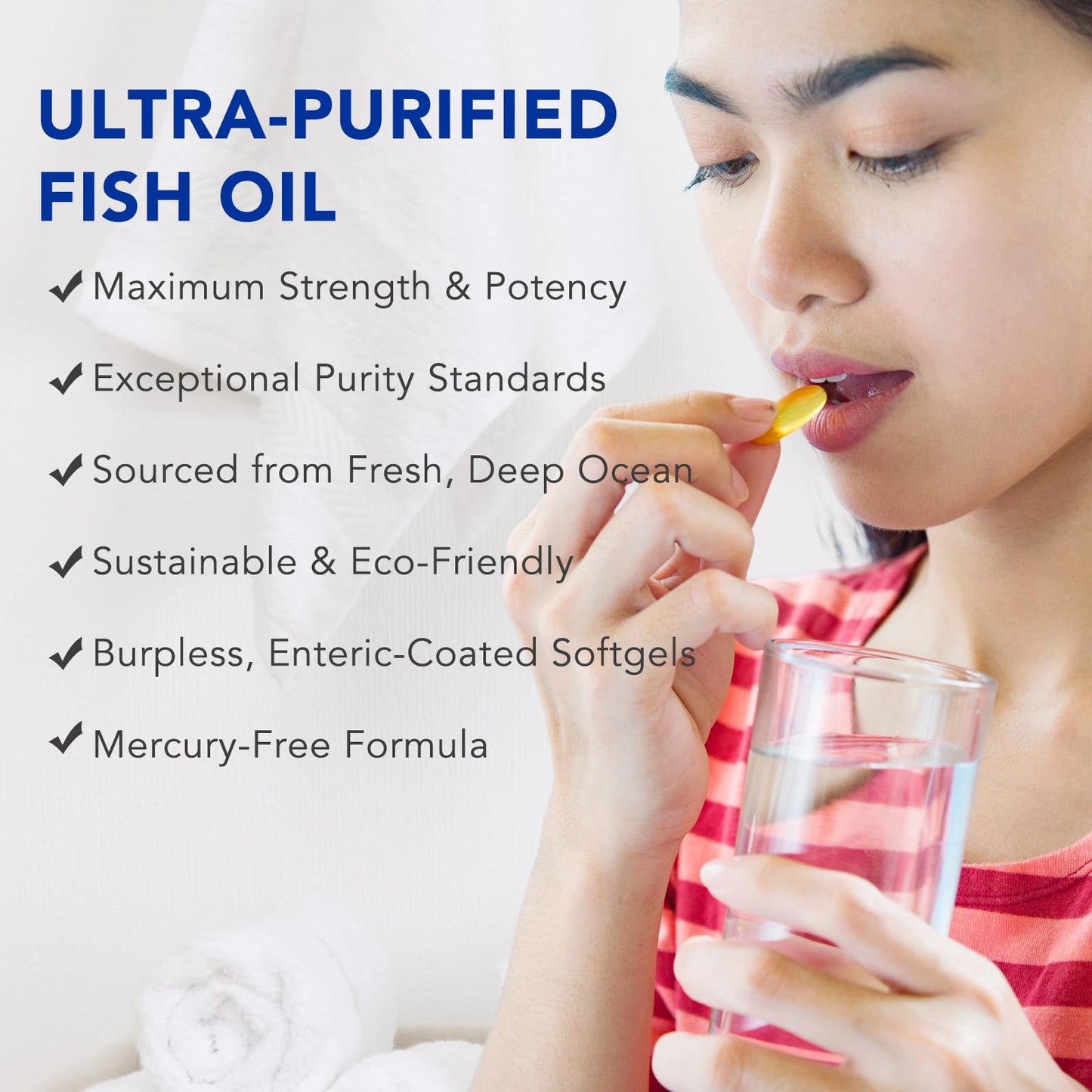 AEBEFBAW Omega 3 Fish Oil Softgel 240 Count