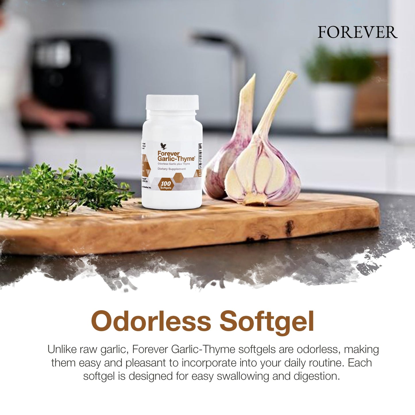 Forever Living Products Forever Garlic-Thyme Softgel Capsules 100