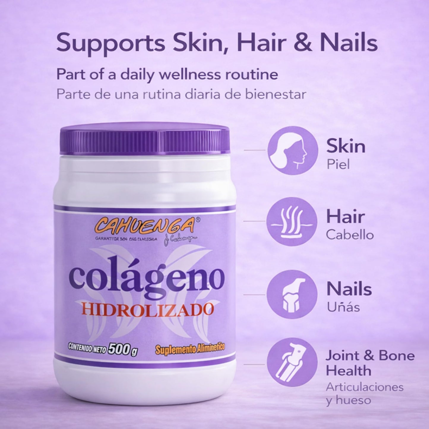 Tu Salud Plus CAHUENGA Hydrolyzed Collagen Powder 500g, 18