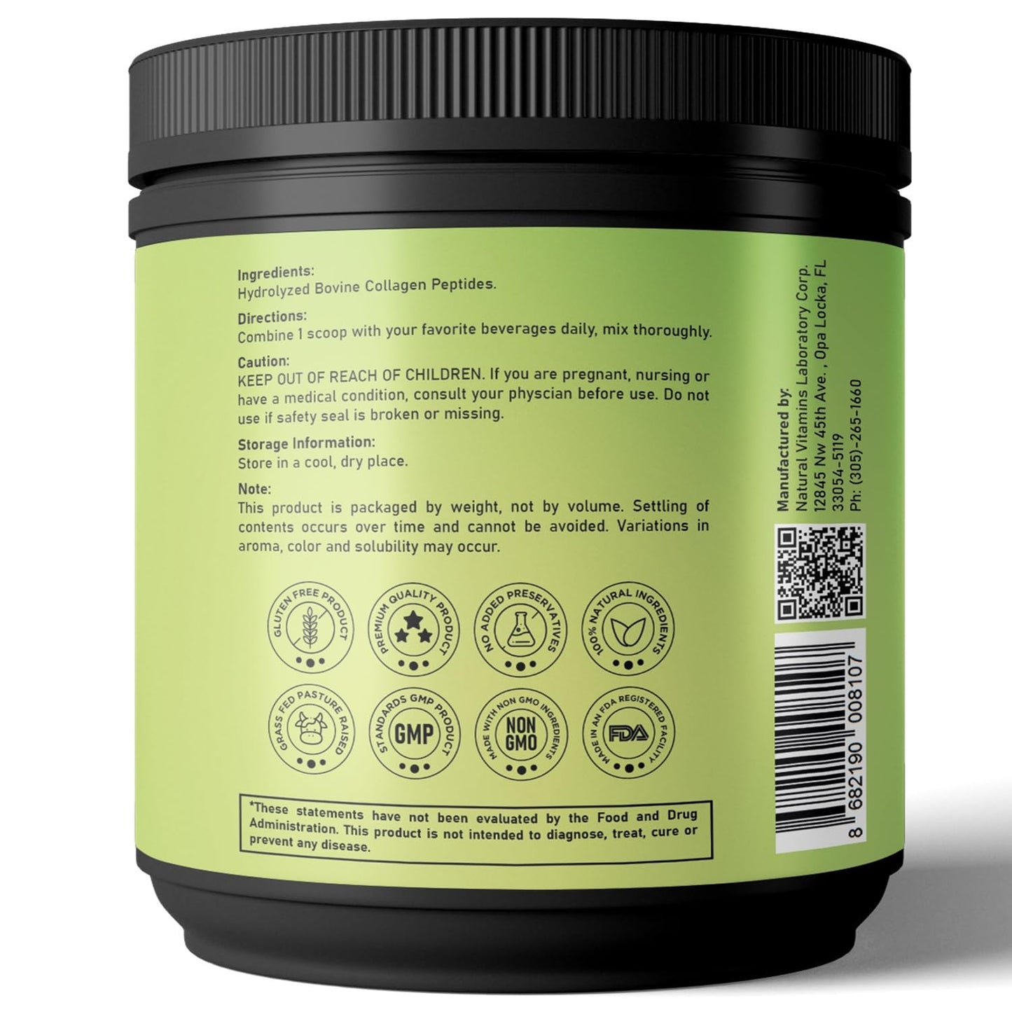 BMO Nutrition Pure Collagen Peptides Powder, 16 oz
