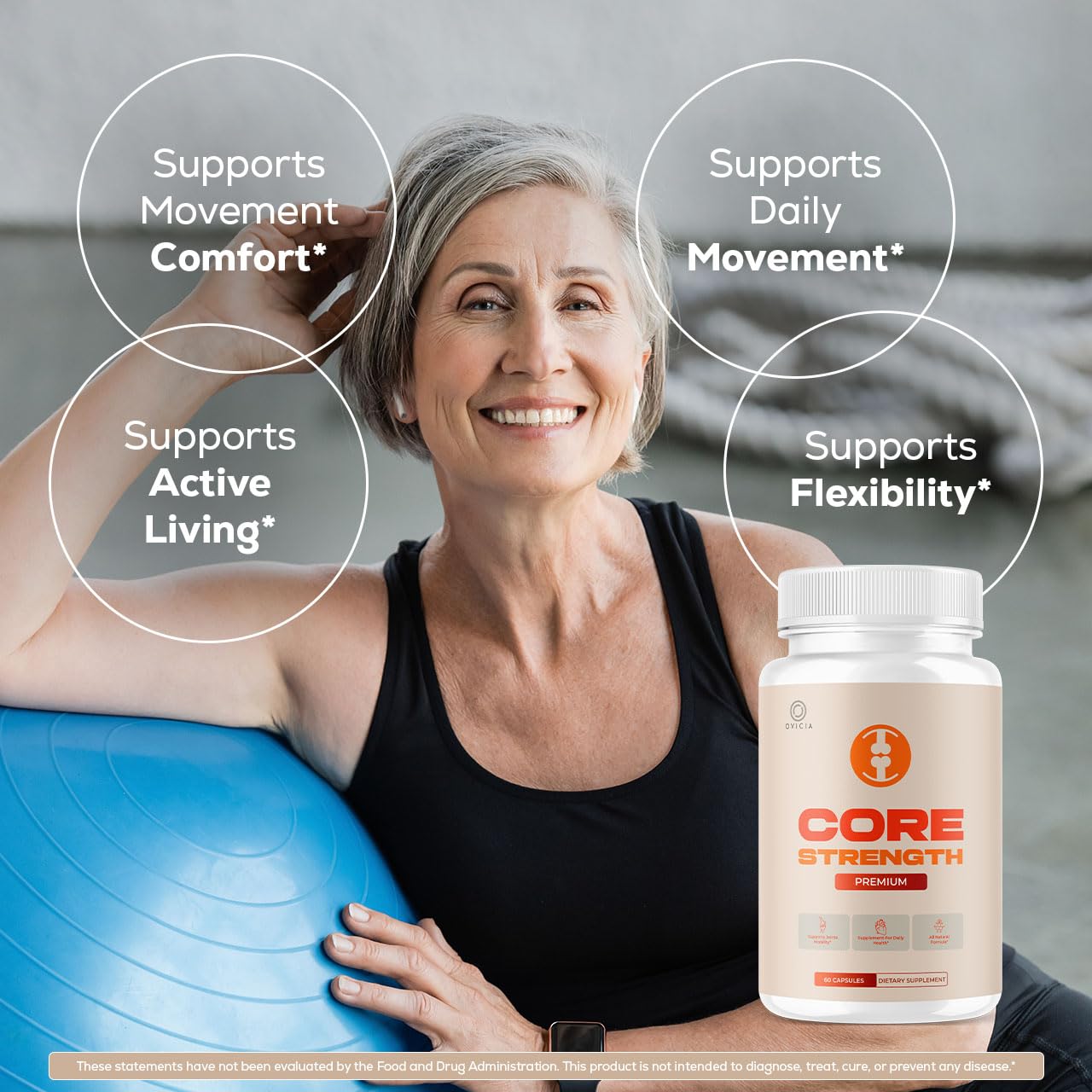 OVICIA Core Strength Capsules 120 Capsules