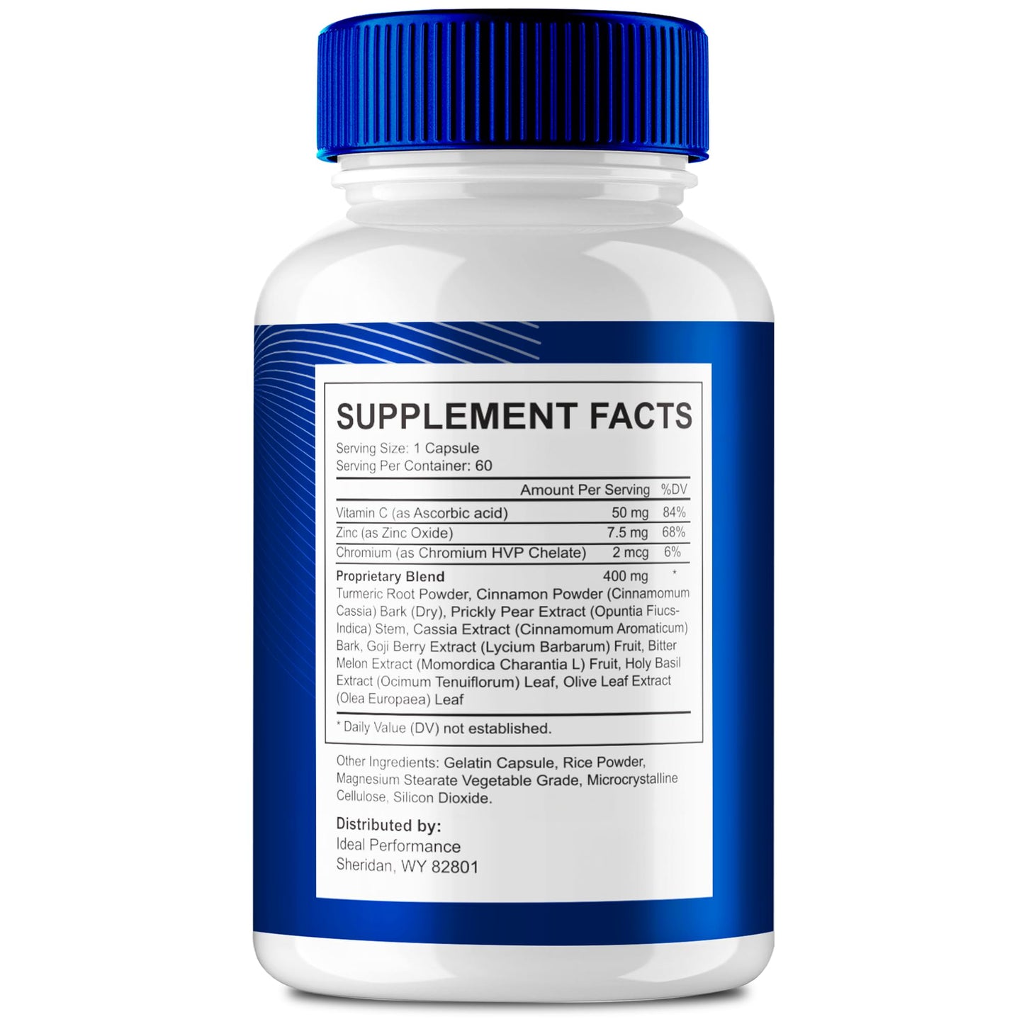 IDEAL PERFORMANCE NervLief 6 Nerve Health Supplement Capsules, 60 Count
