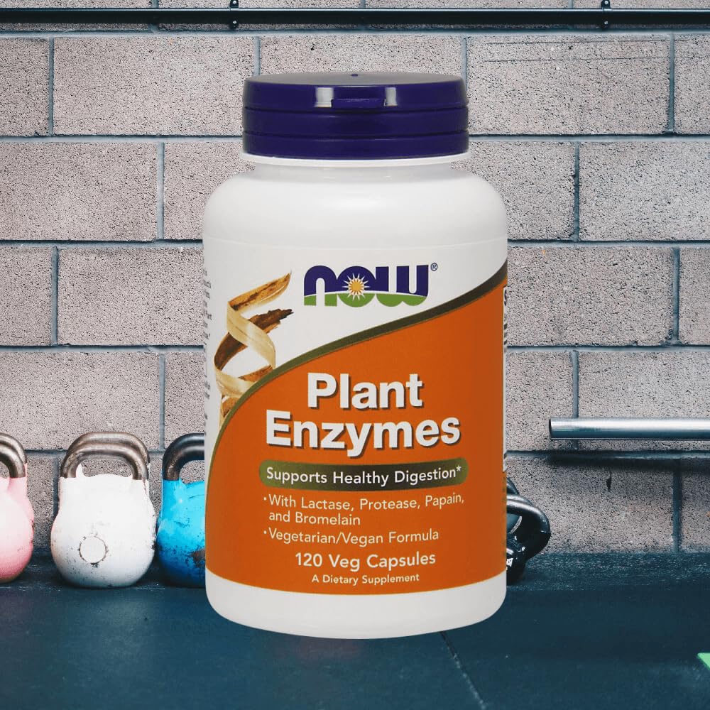 NOW Foods Plant Enzymes Veg Capsules, 120 Count