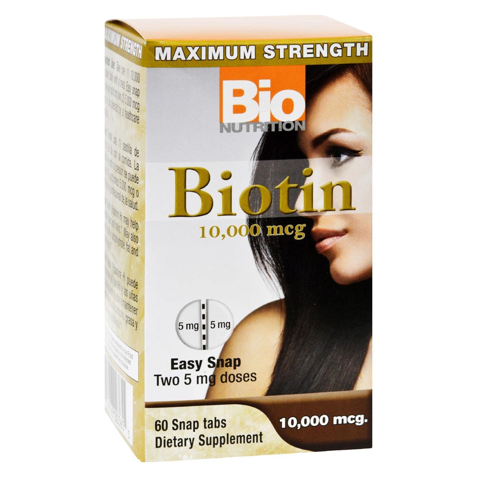 Bio Nutrition Biotin 10000mcg Tablet, 1 Count