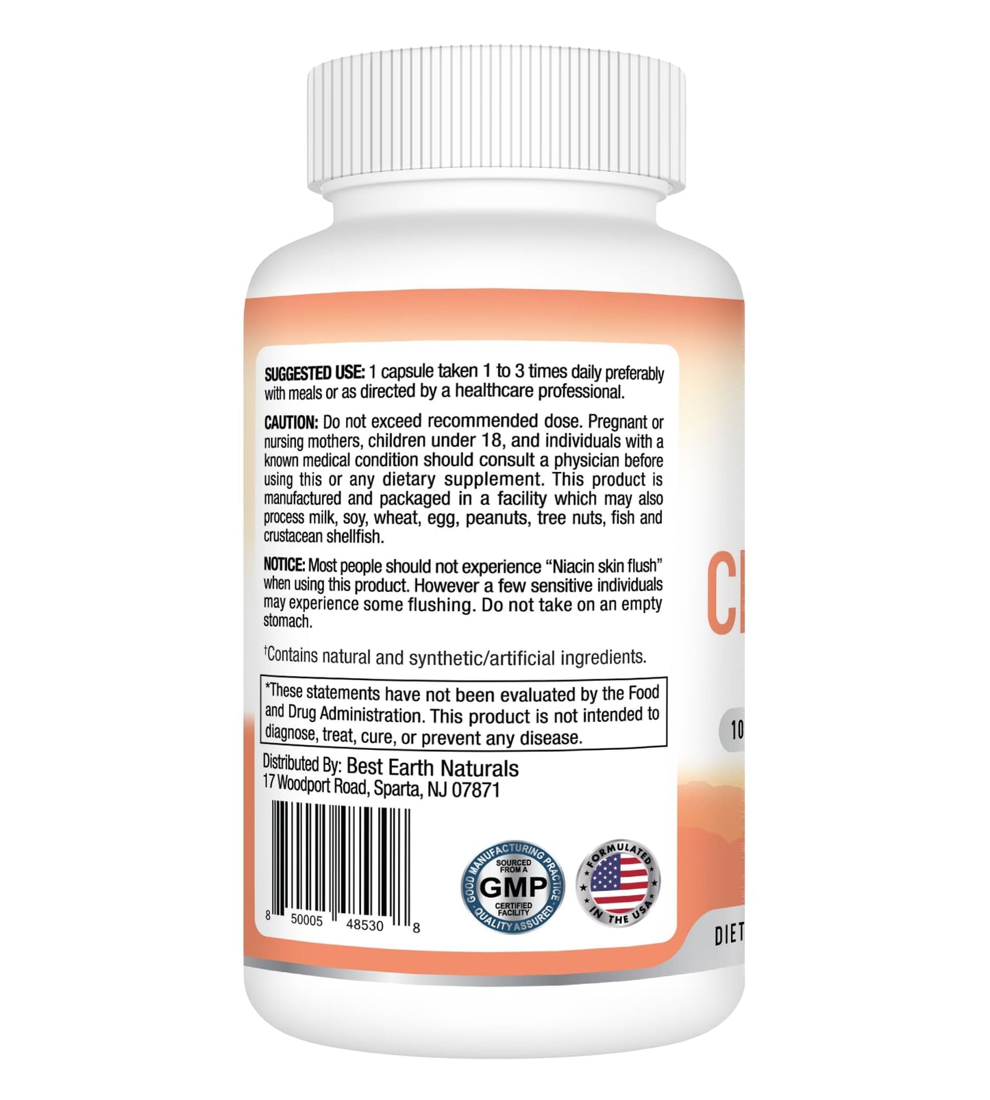 Best Earth Naturals Circulation Supplement - Balanced Formula for Optimal Circulatory Support Capsule, 1 Count