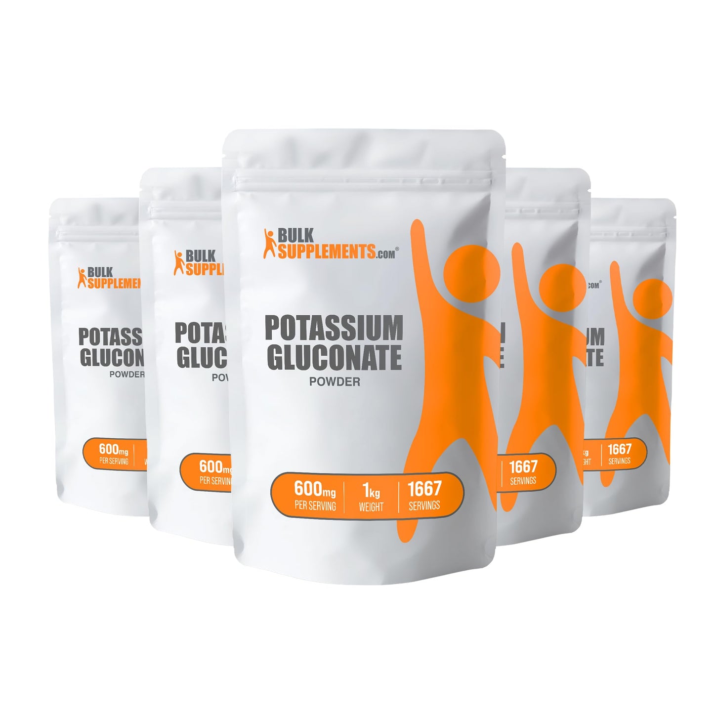 BulkSupplements Potassium Gluconate Powder 176.19 Ounces