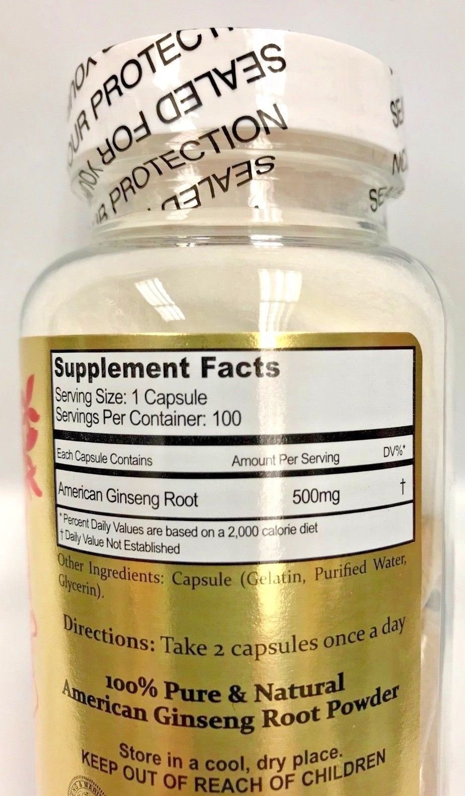 American Eagle Ginseng 100 Capsules