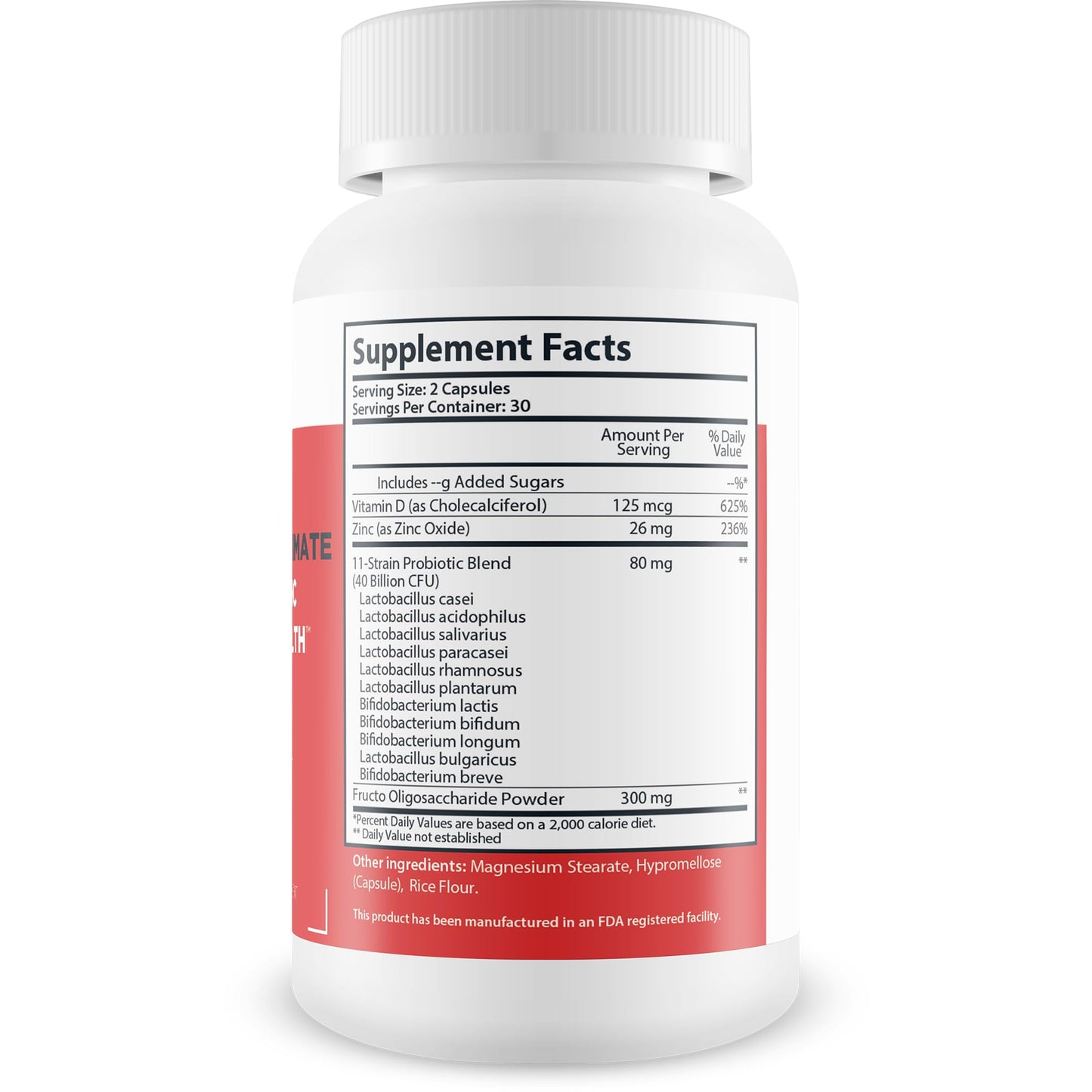 Ultimate 11-Strain Probiotic & Prebiotic Formula for Gut Health Capsule, 1 Capsule
