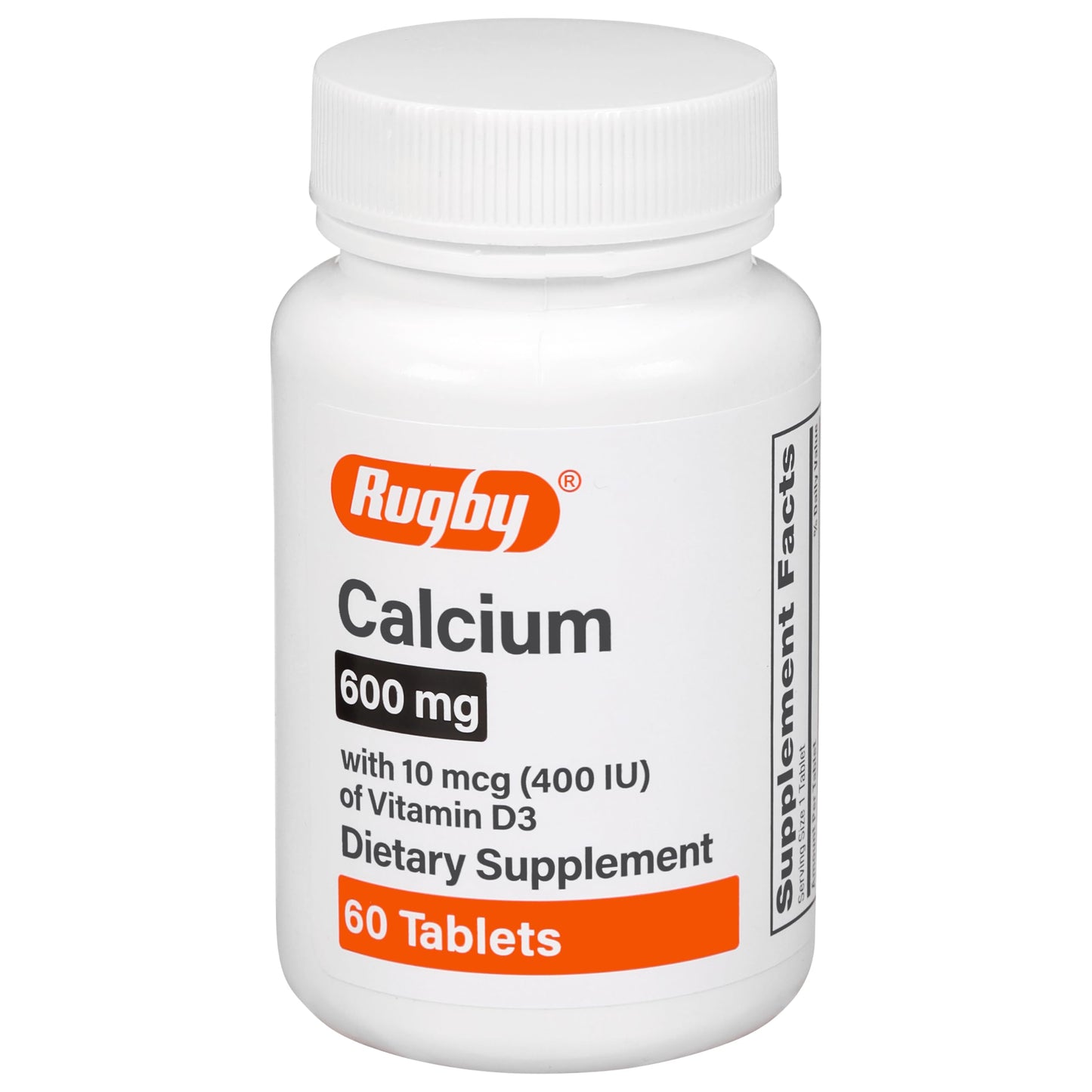 Rugby Laboratories Calcium Tablets 600mg 60 Count
