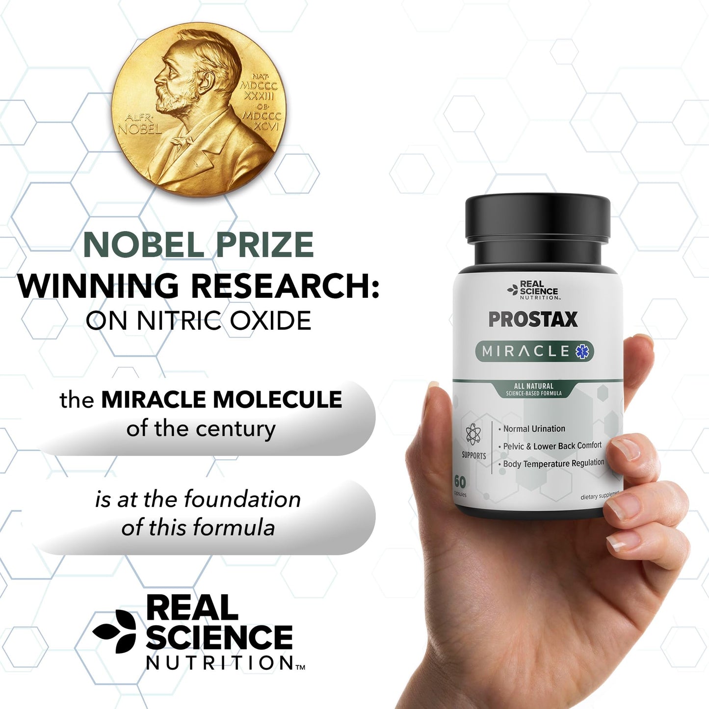 Real Science Nutrition Prostax Miracle Capsule, 60 Count
