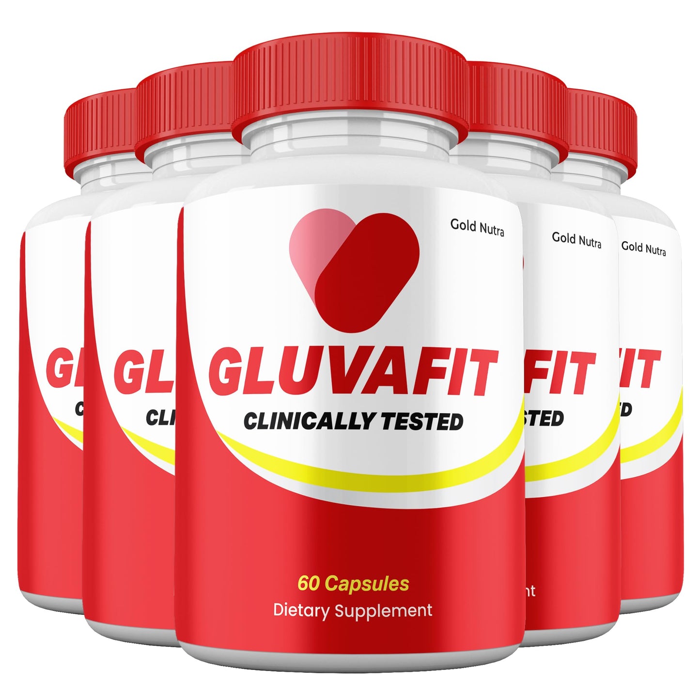 Gold Nutra GluvaFit Capsules, 5 Pack