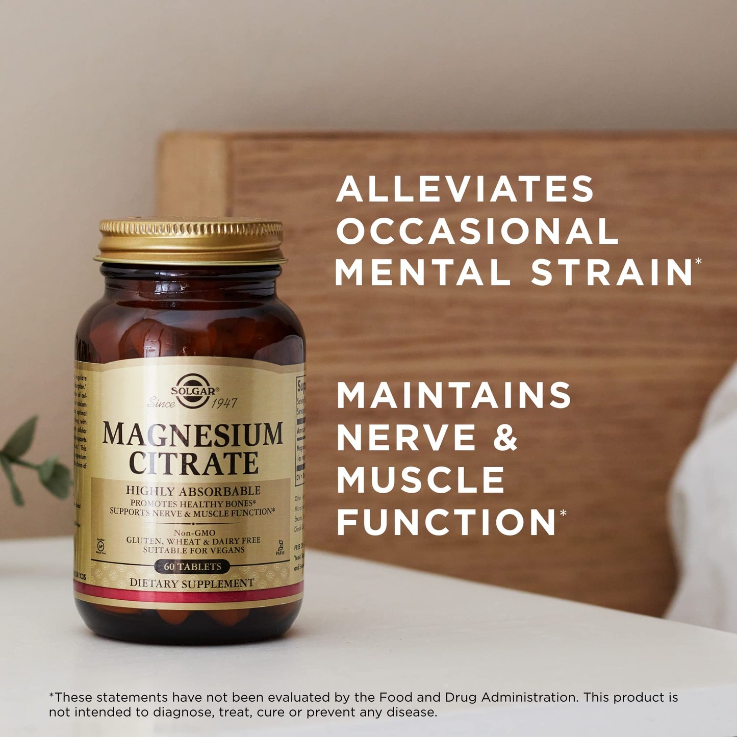 Solgar Magnesium Citrate Tablets 60 Count