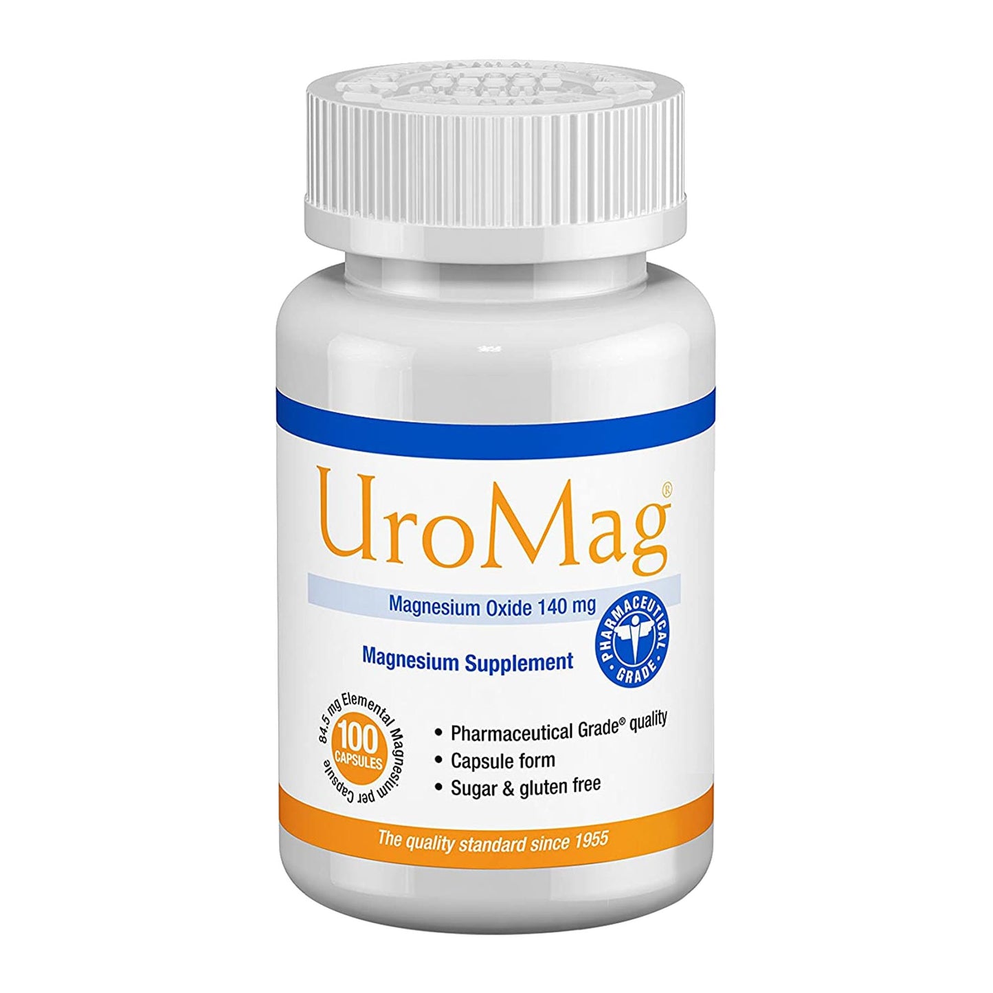 URO-MAG Sugar-Free Magnesium Oxide Supplement Capsule, 100 Count