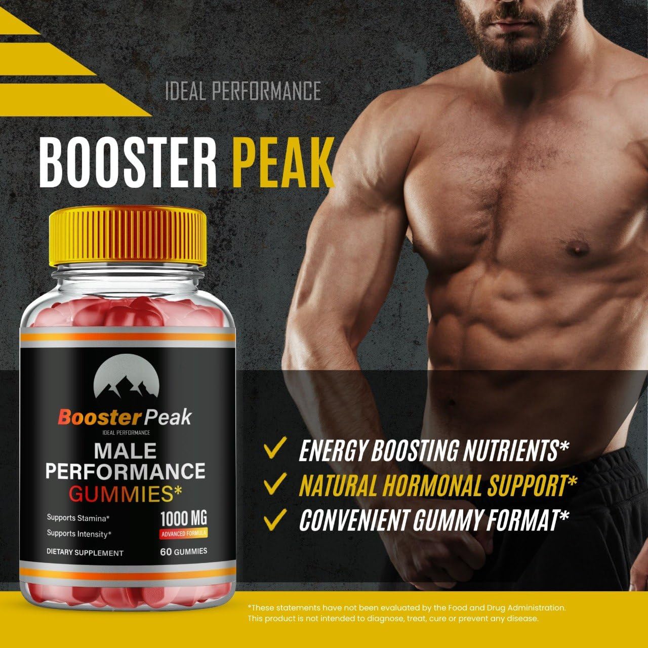 Ideal Performance Booster Peak Gummies 60 Gummies