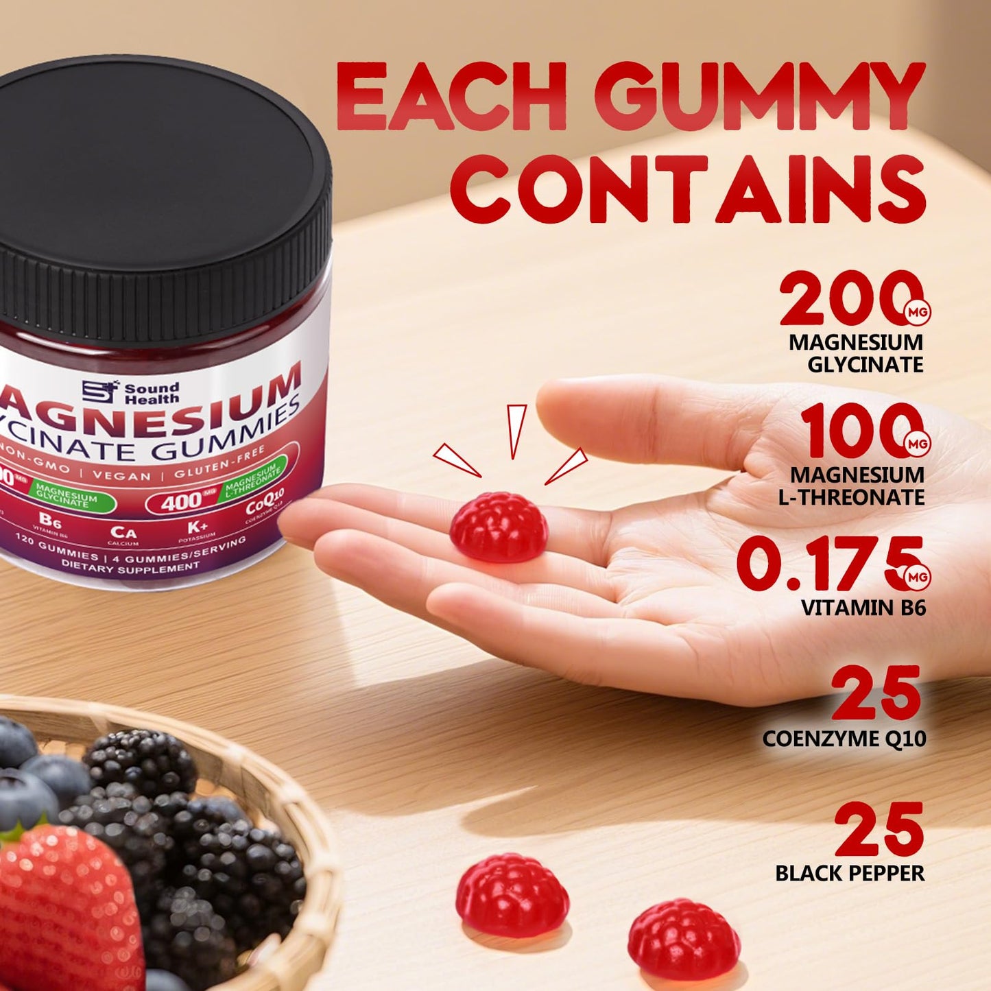 DailyWhole Magnesium Glycinate Gummies Capsule 120 Capsules