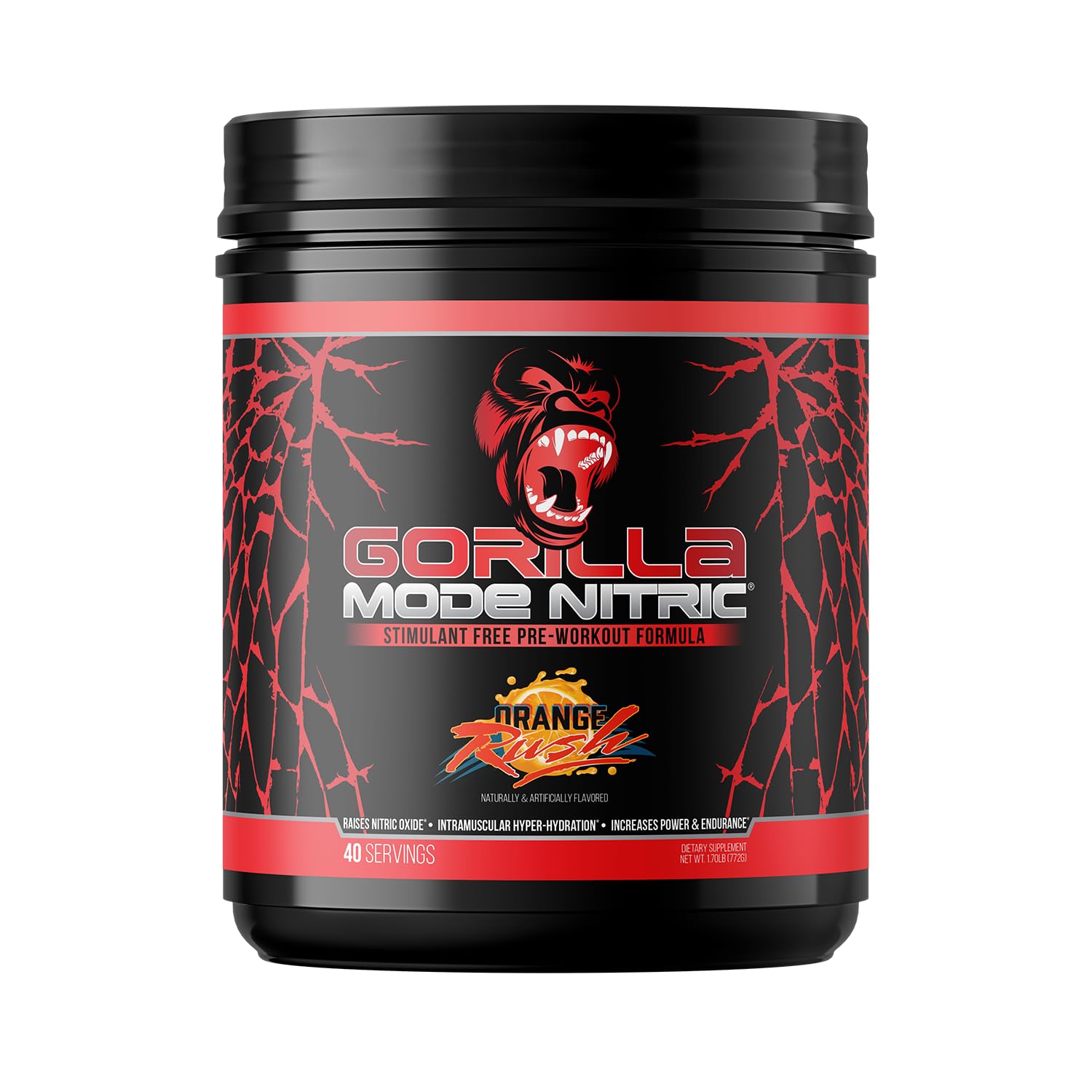 Gorilla Mind Gorilla Mode Nitric Upgraded Stimulant Free Pre-Workout Powder 27.2315