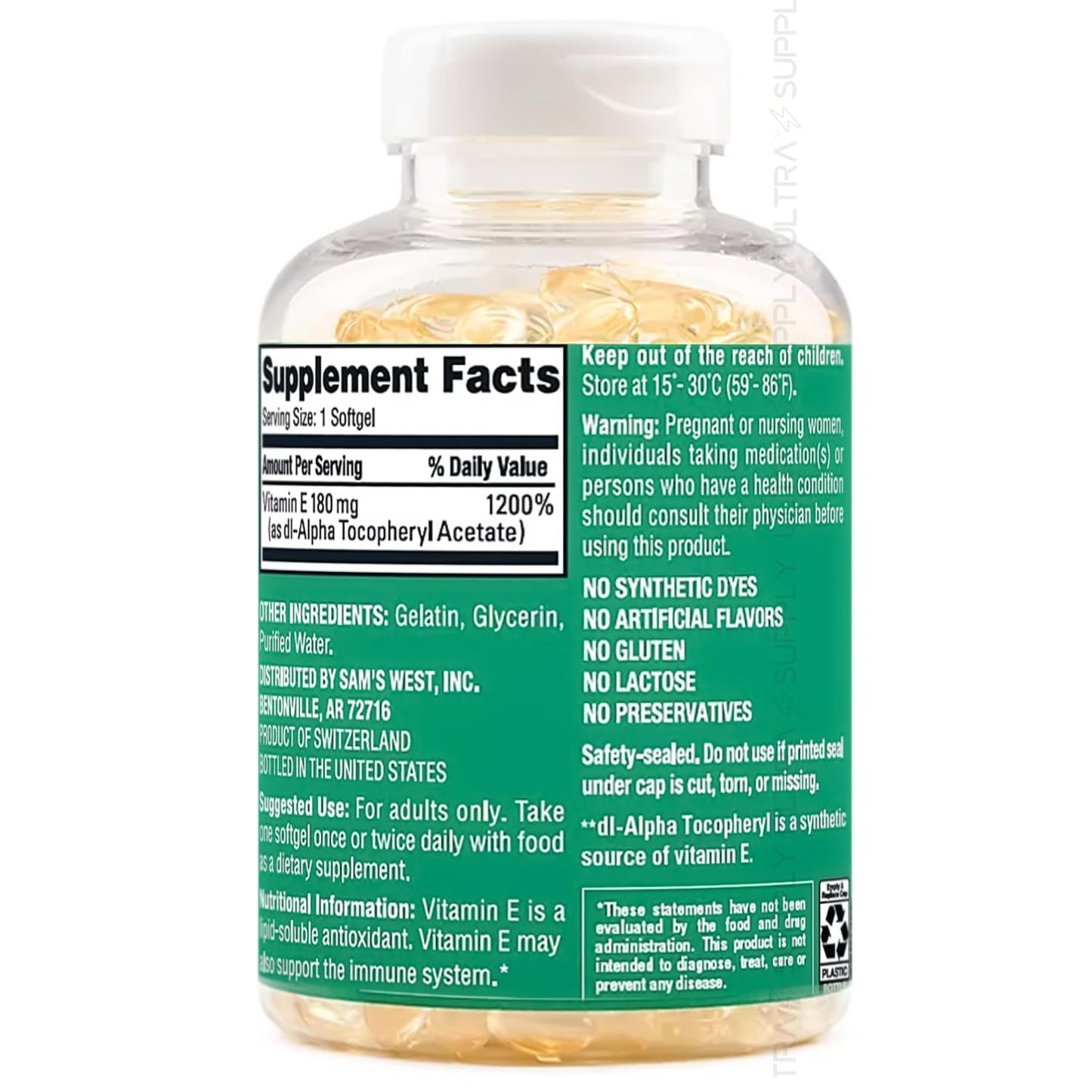 Generic Vitamin E Softgels 1 Count