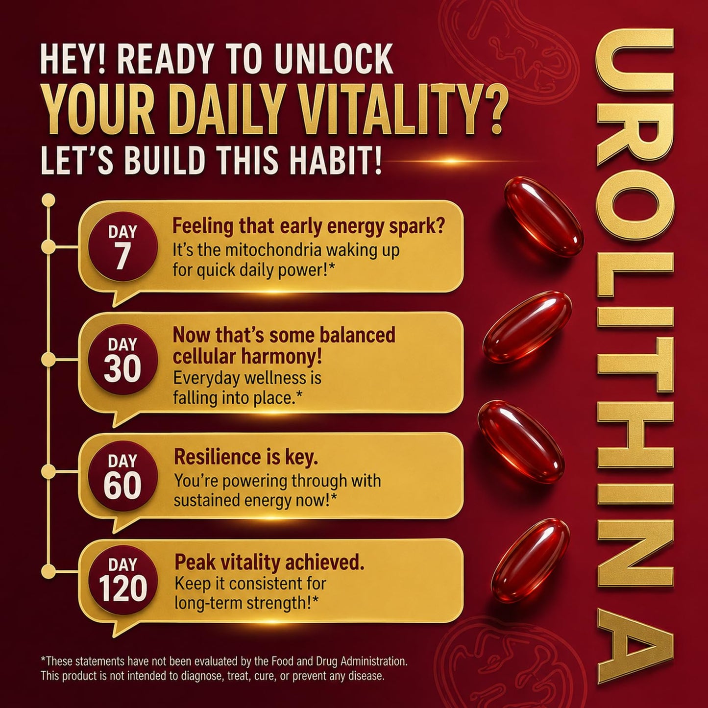 Ncduyde Urolithin A Supplement 180 Capsules