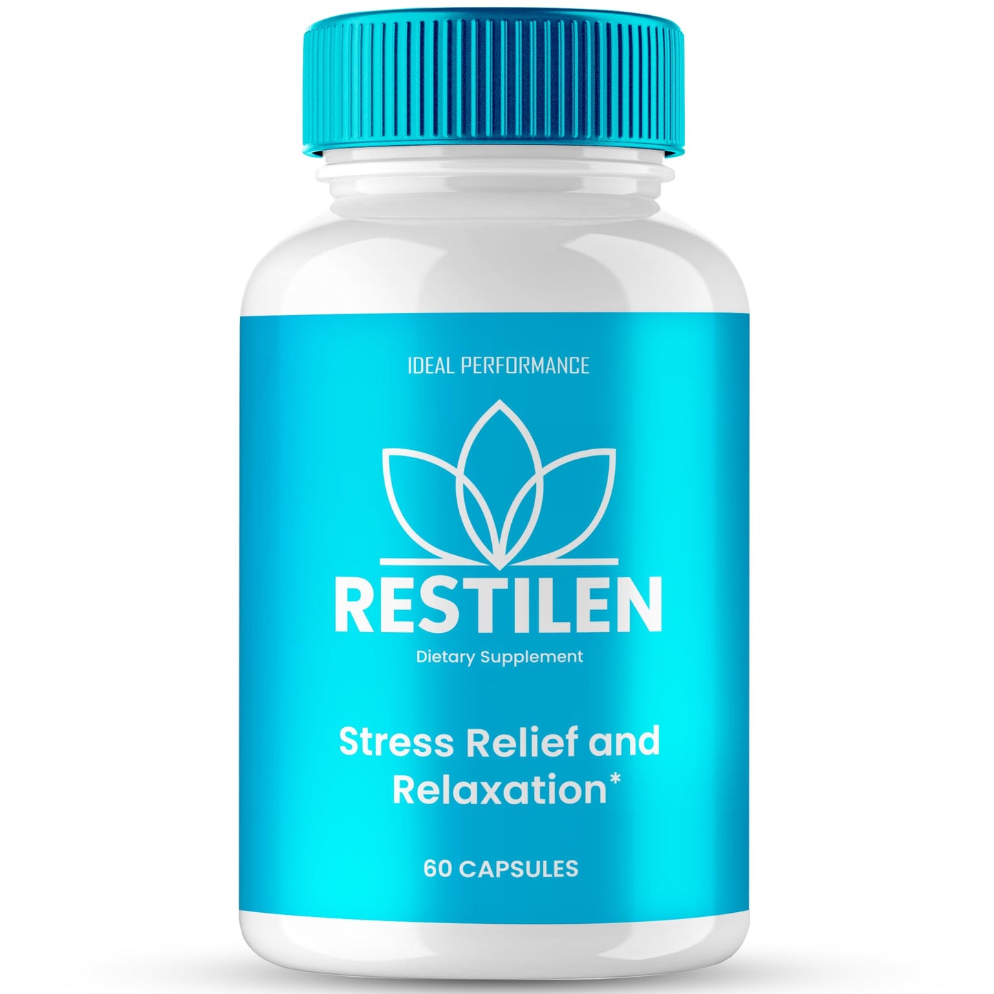 IDEAL PERFORMANCE Restilen Stress Relief and Relaxation Supplement Capsules, 60 Count