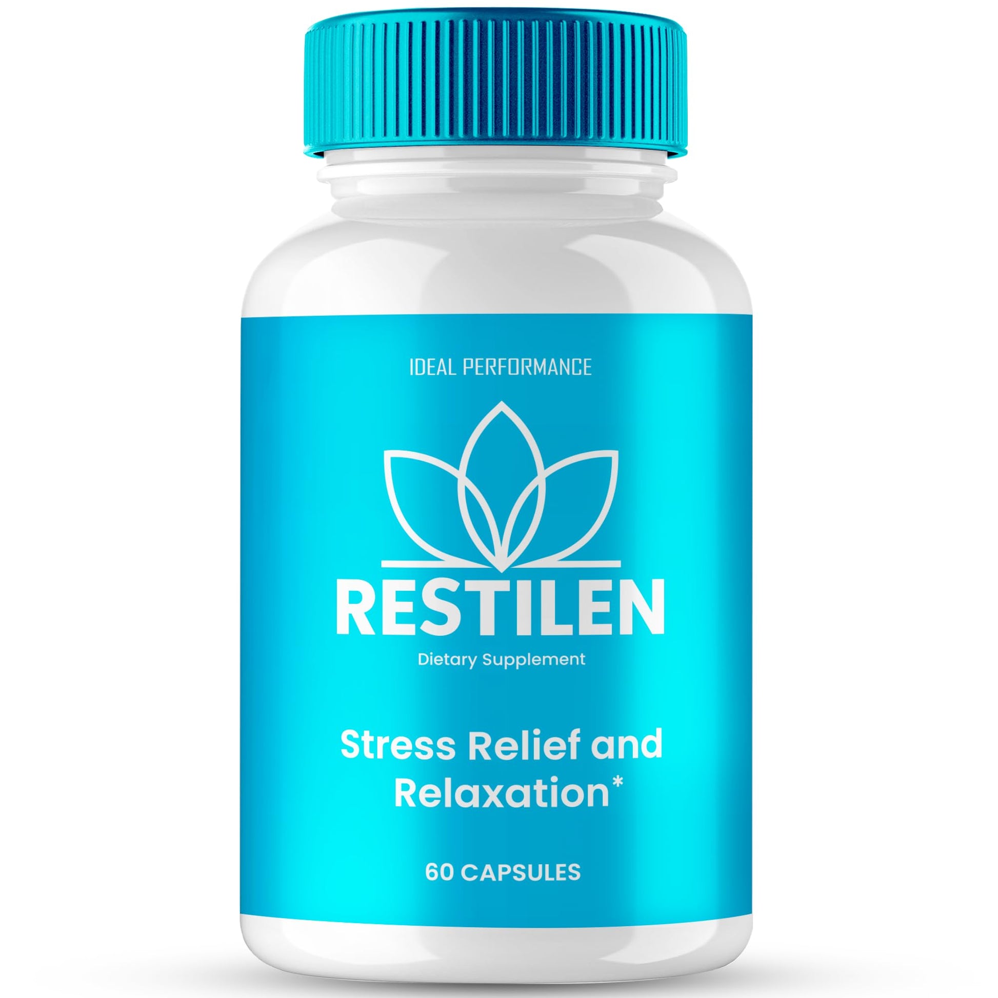 IDEAL PERFORMANCE Restilen Stress Relief and Relaxation Supplement Capsules, 60 Count