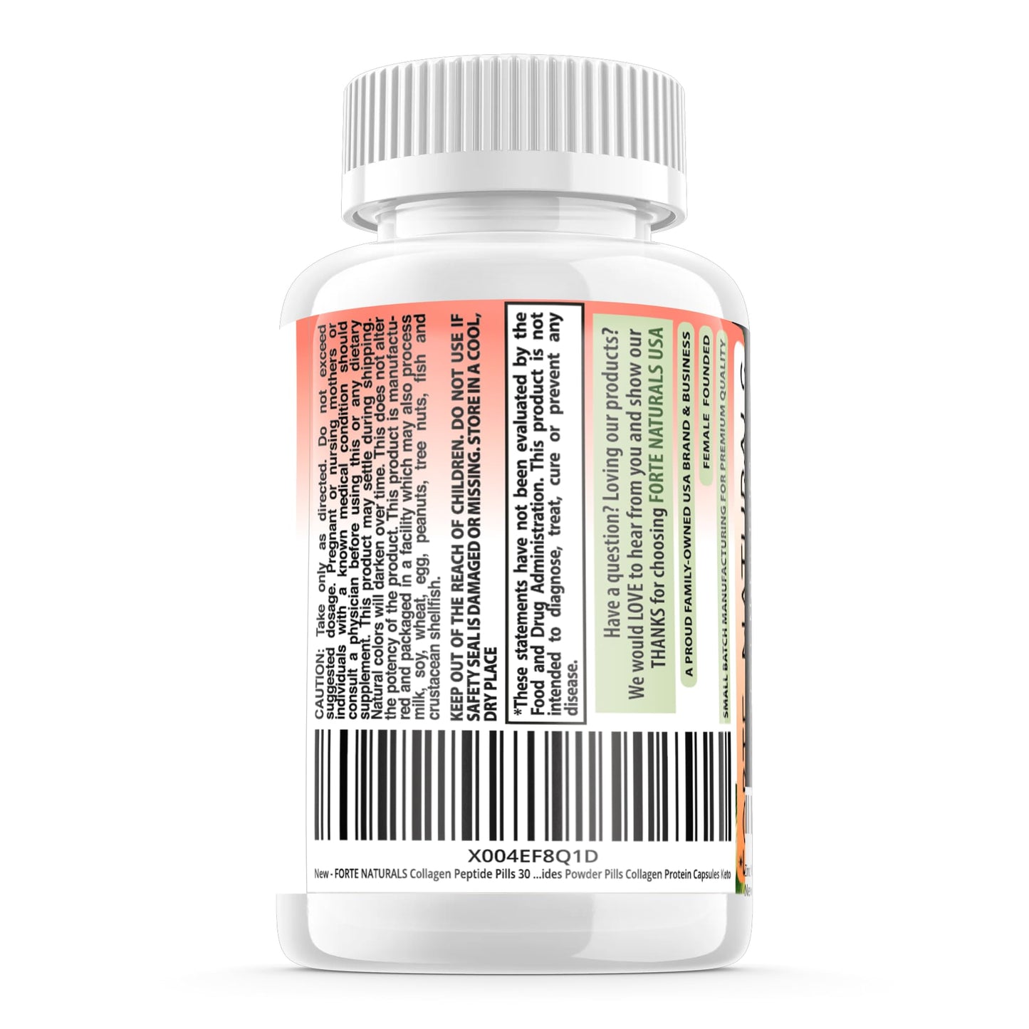 FORTE NATURALS Collagen Peptide Capsules 30 Count