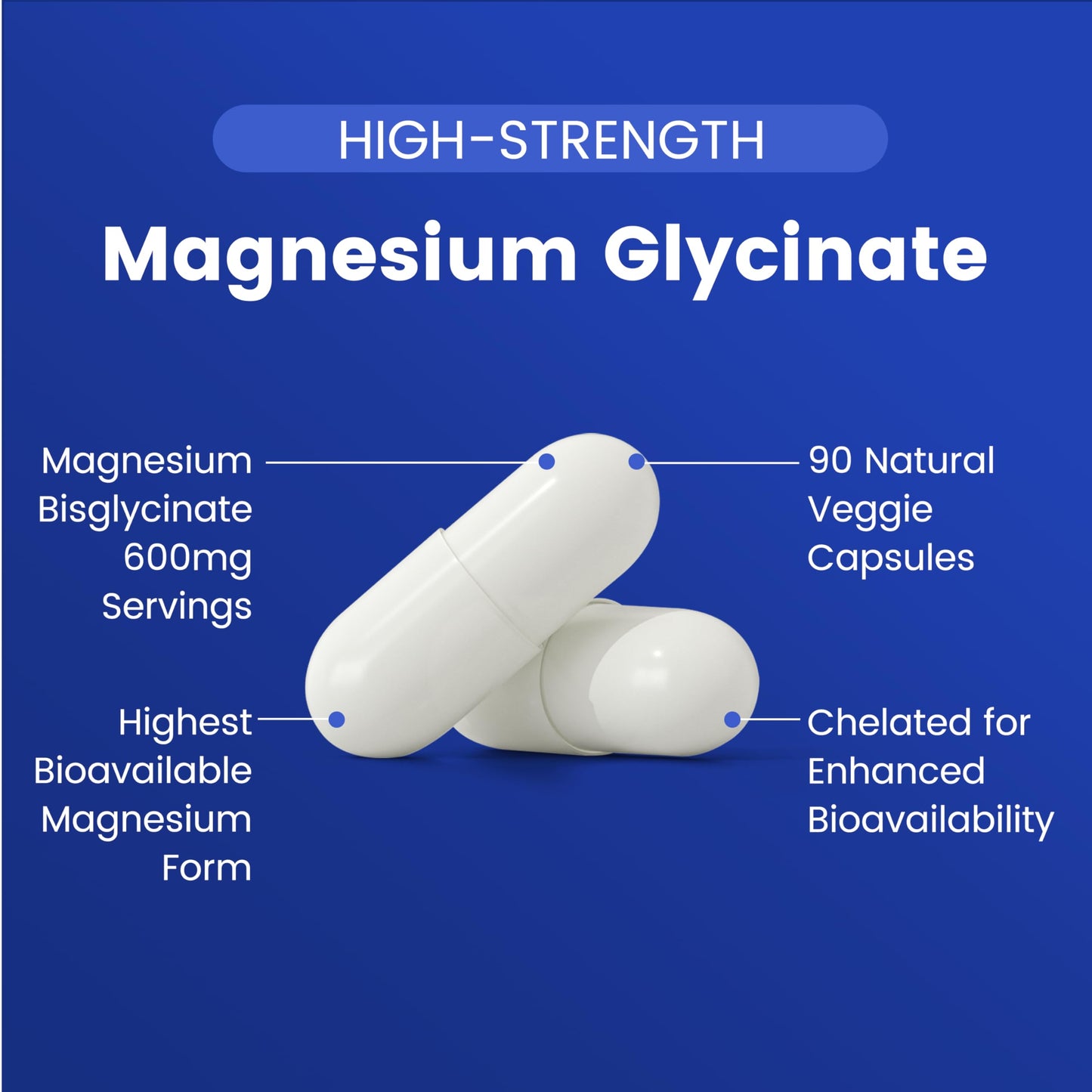 Vitarevive Magnesium Glycinate 600mg Tablet, 180 Tablets