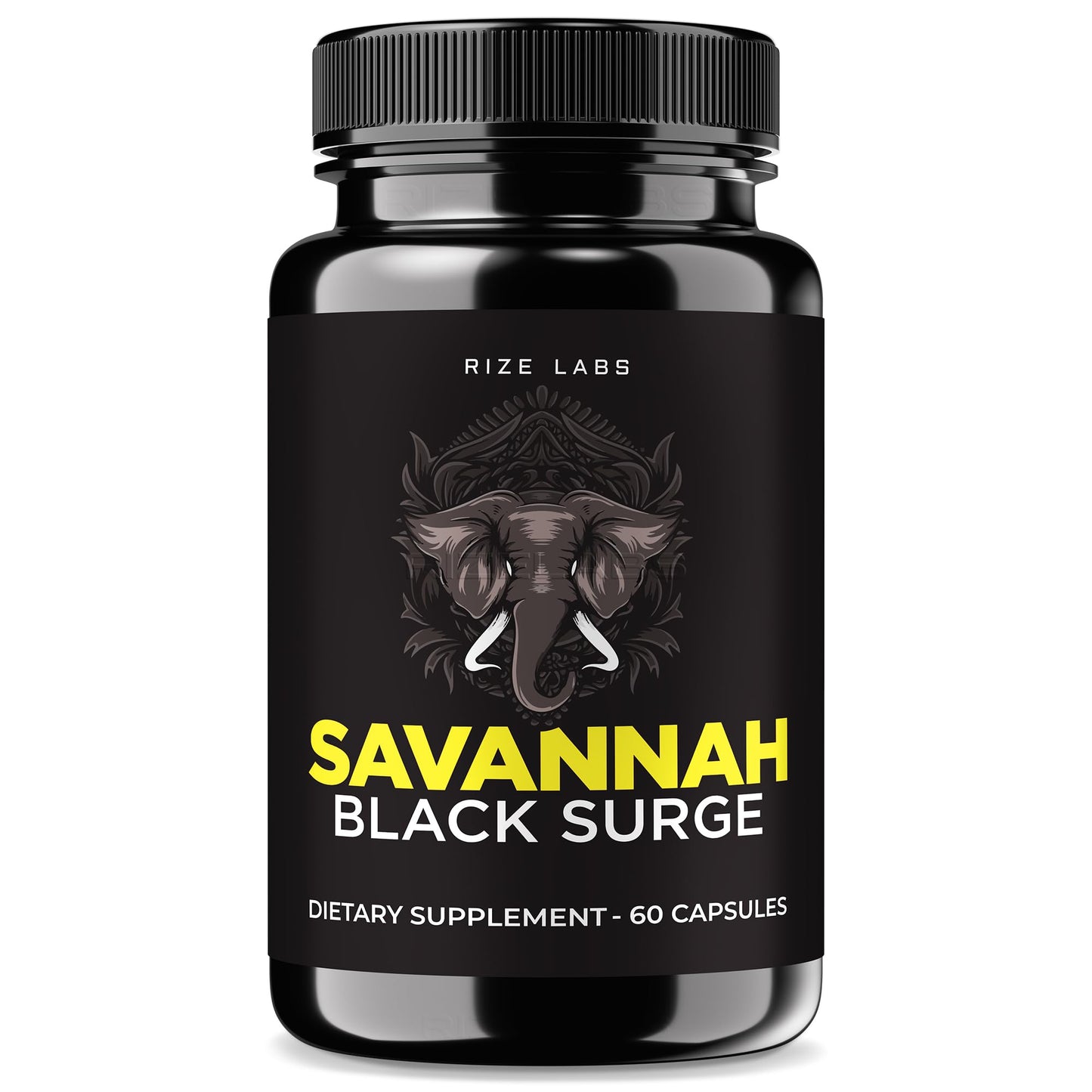 Rize Labs Savannah Black Surge 60 Capsules