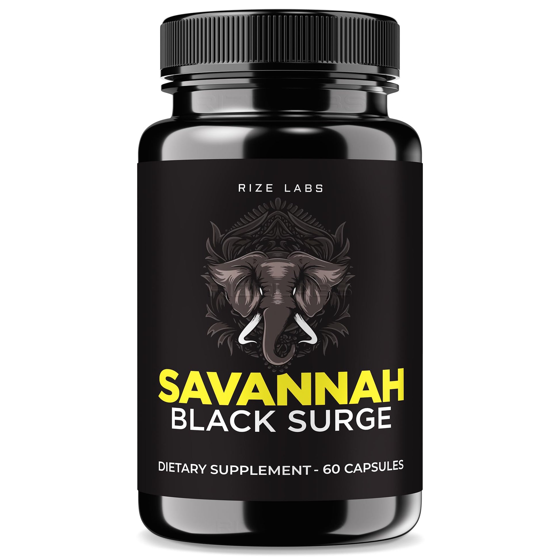 Rize Labs Savannah Black Surge 60 Capsules
