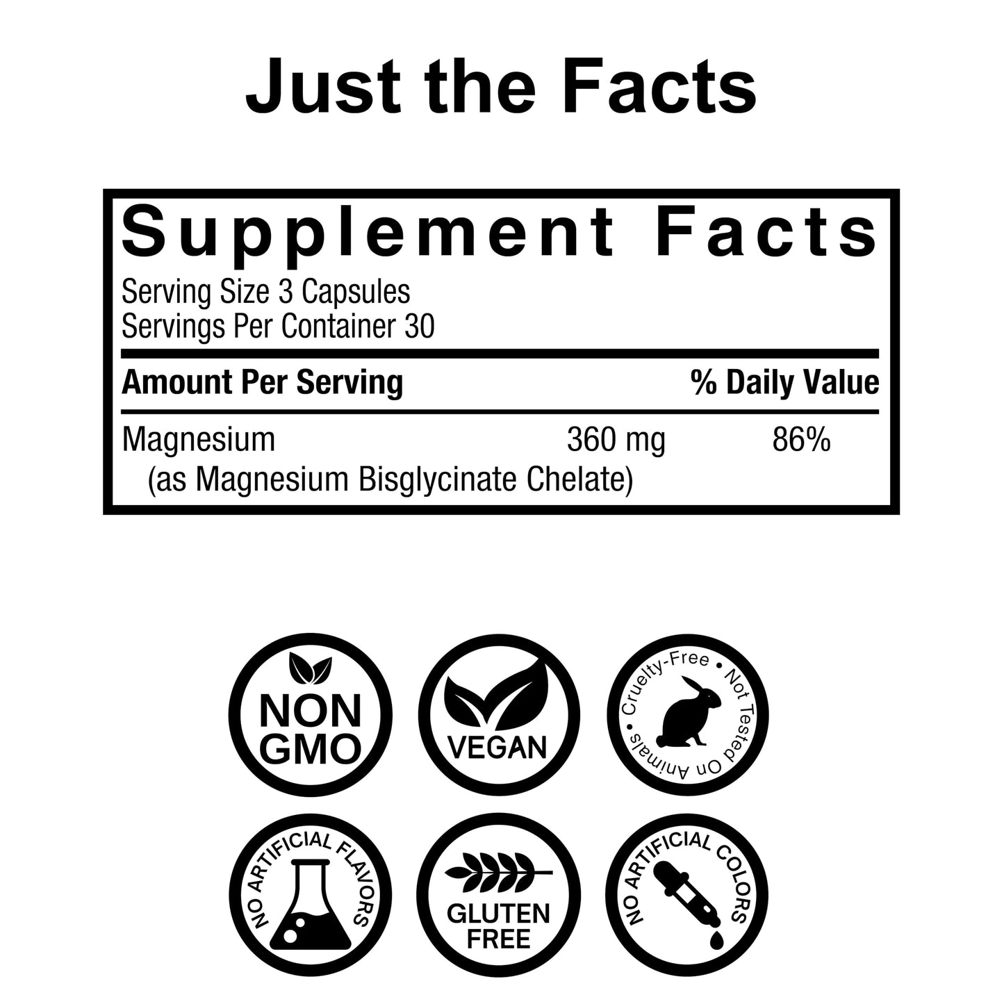 Nature's Answer Magnesium Glycinate Capsules 90 Count